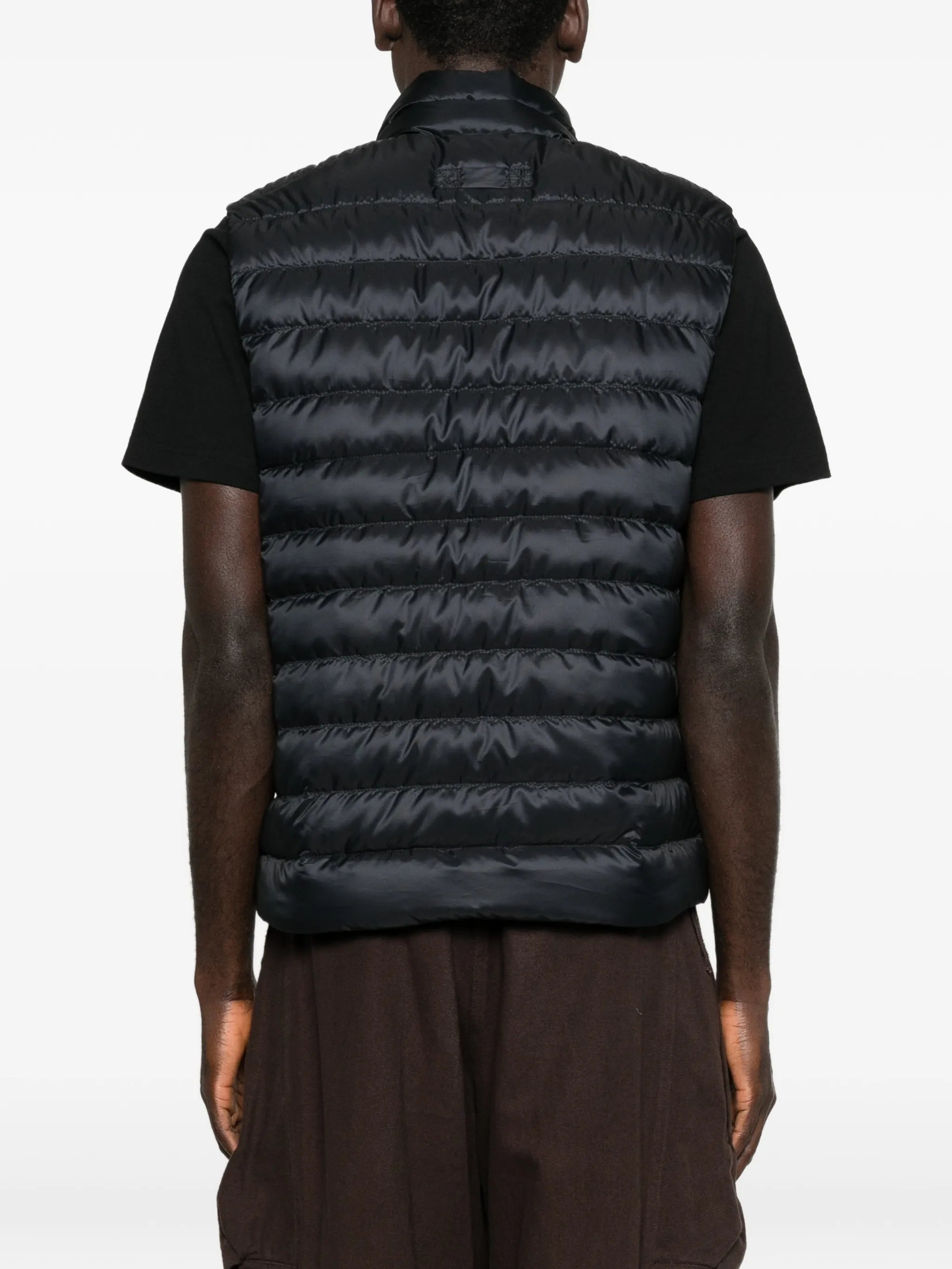 padded zip-up gilet