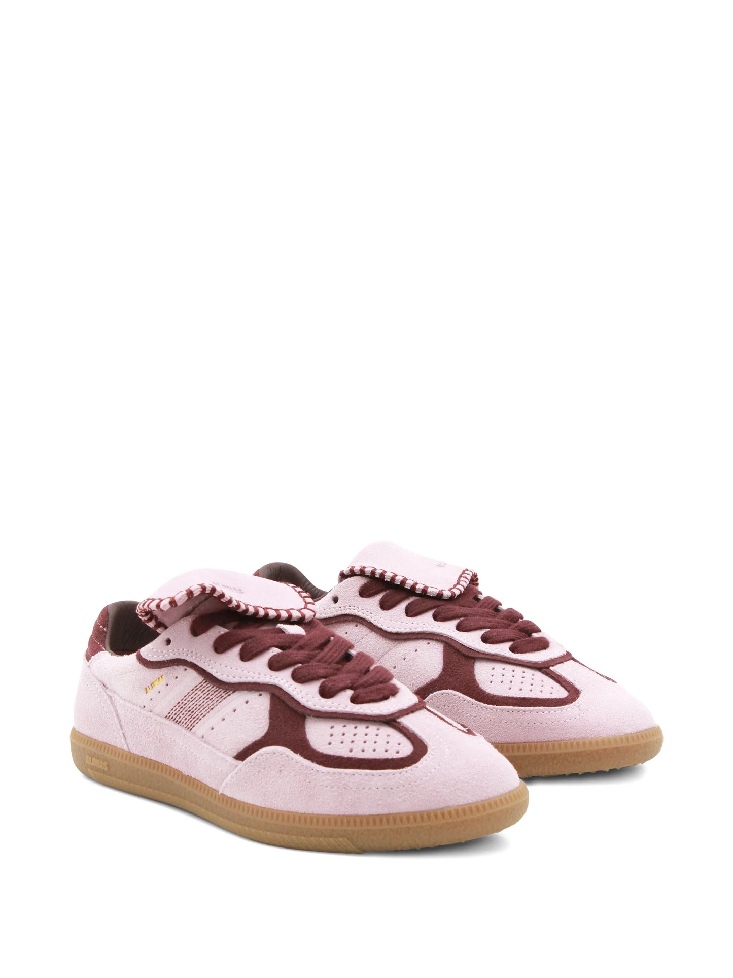 lace-up panelled sneakers