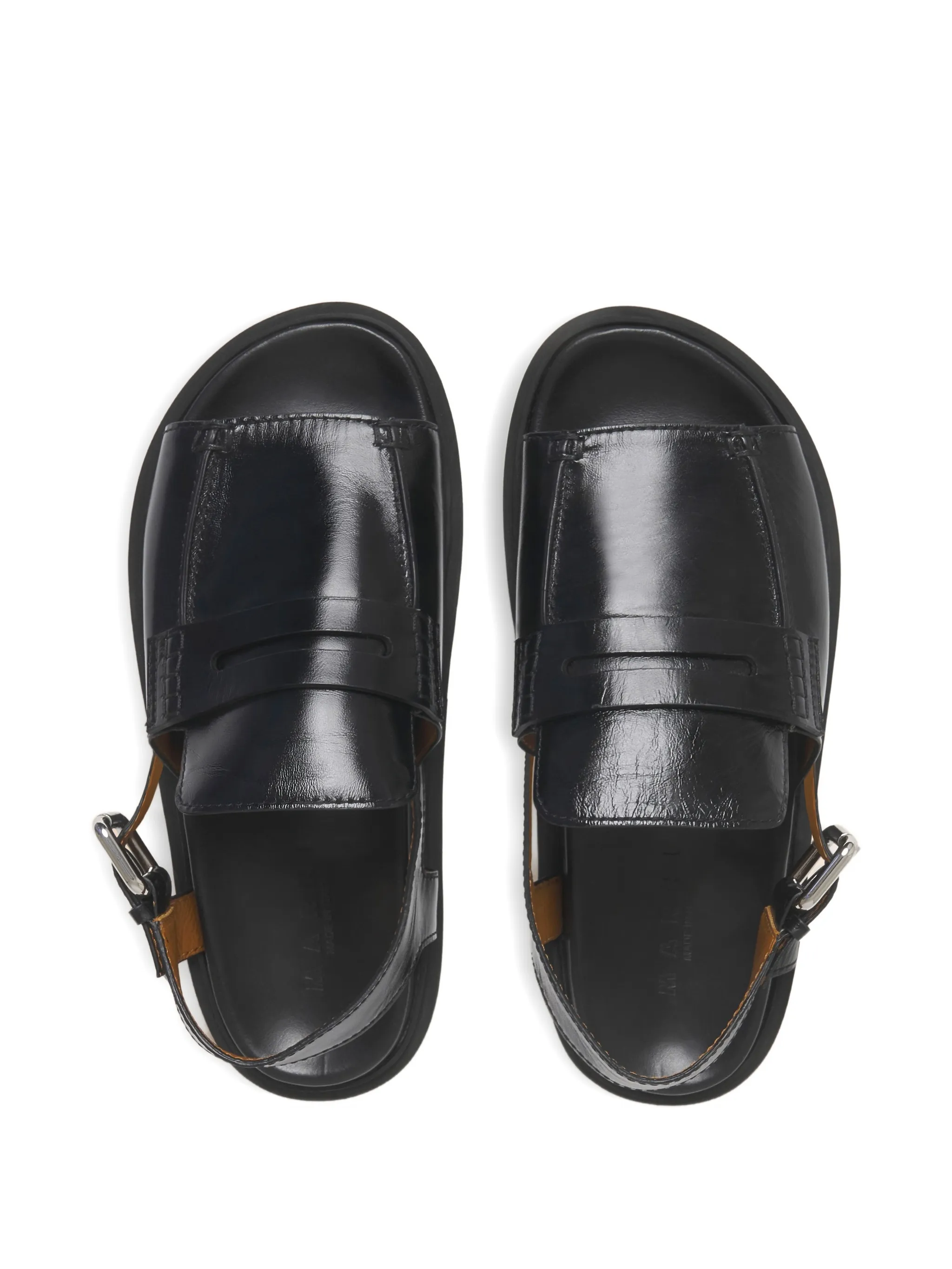 buckle-detail leather sandals