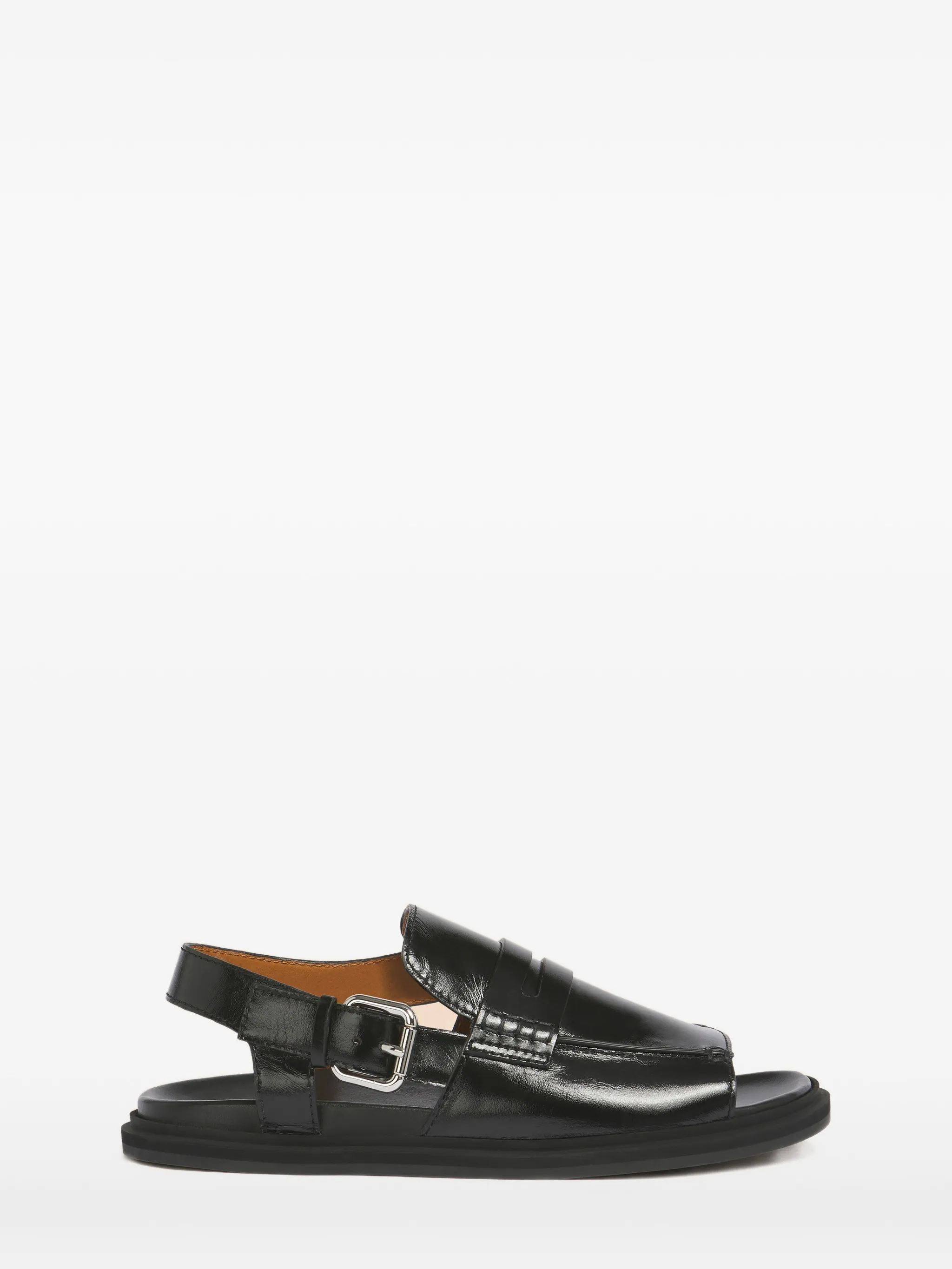 buckle-detail leather sandals