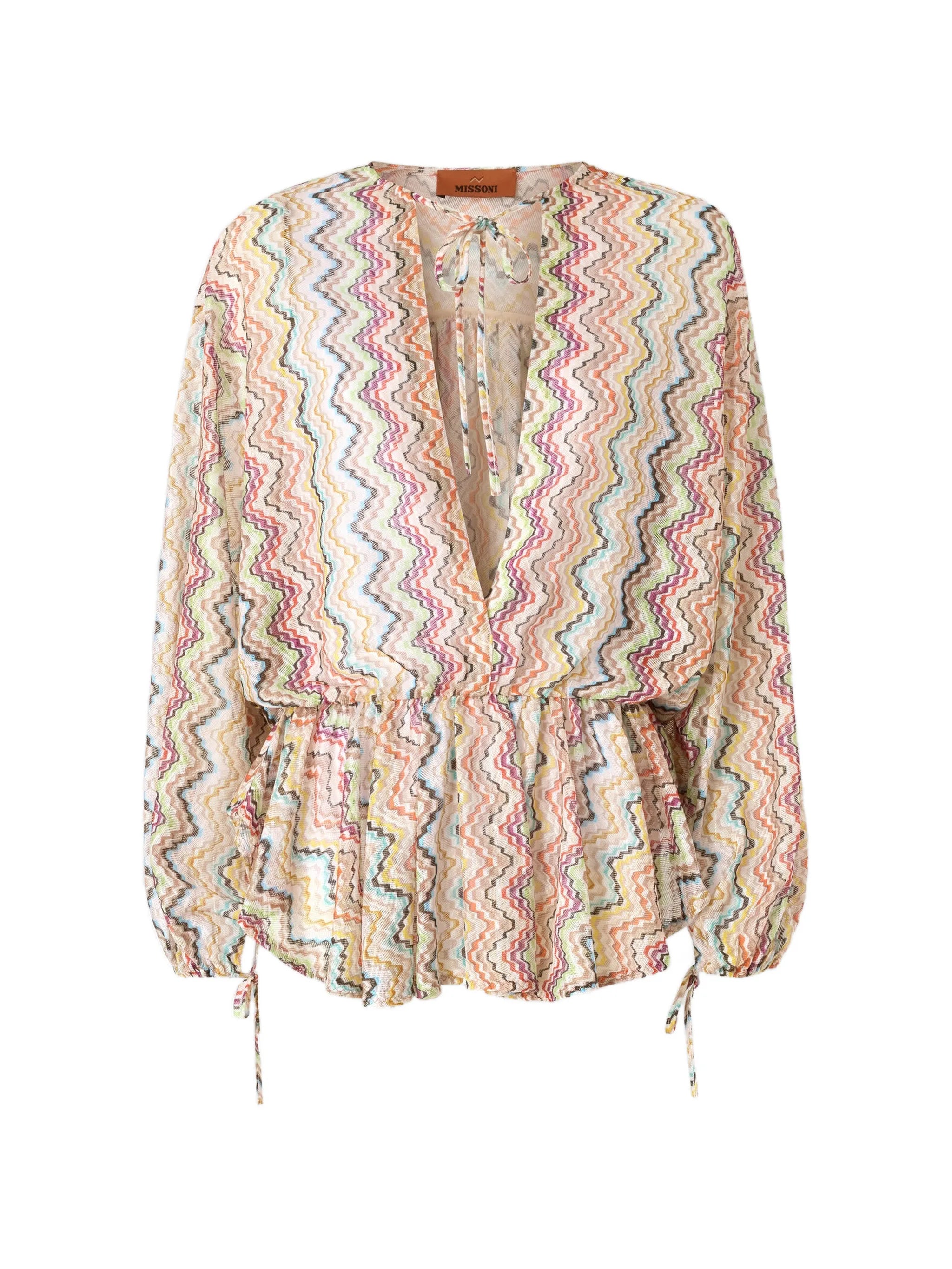 chevron-patterned beach cover