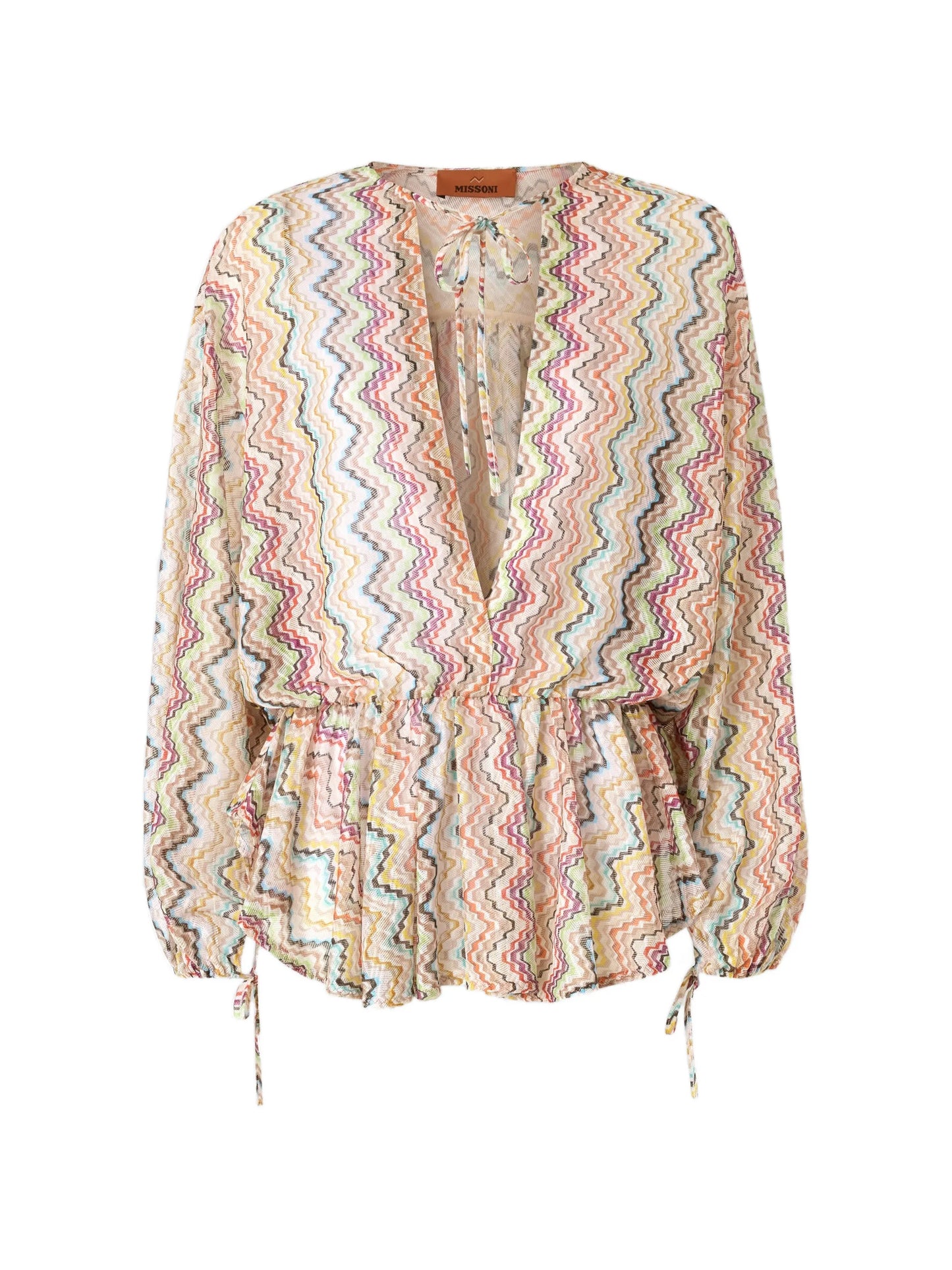 chevron-patterned beach cover