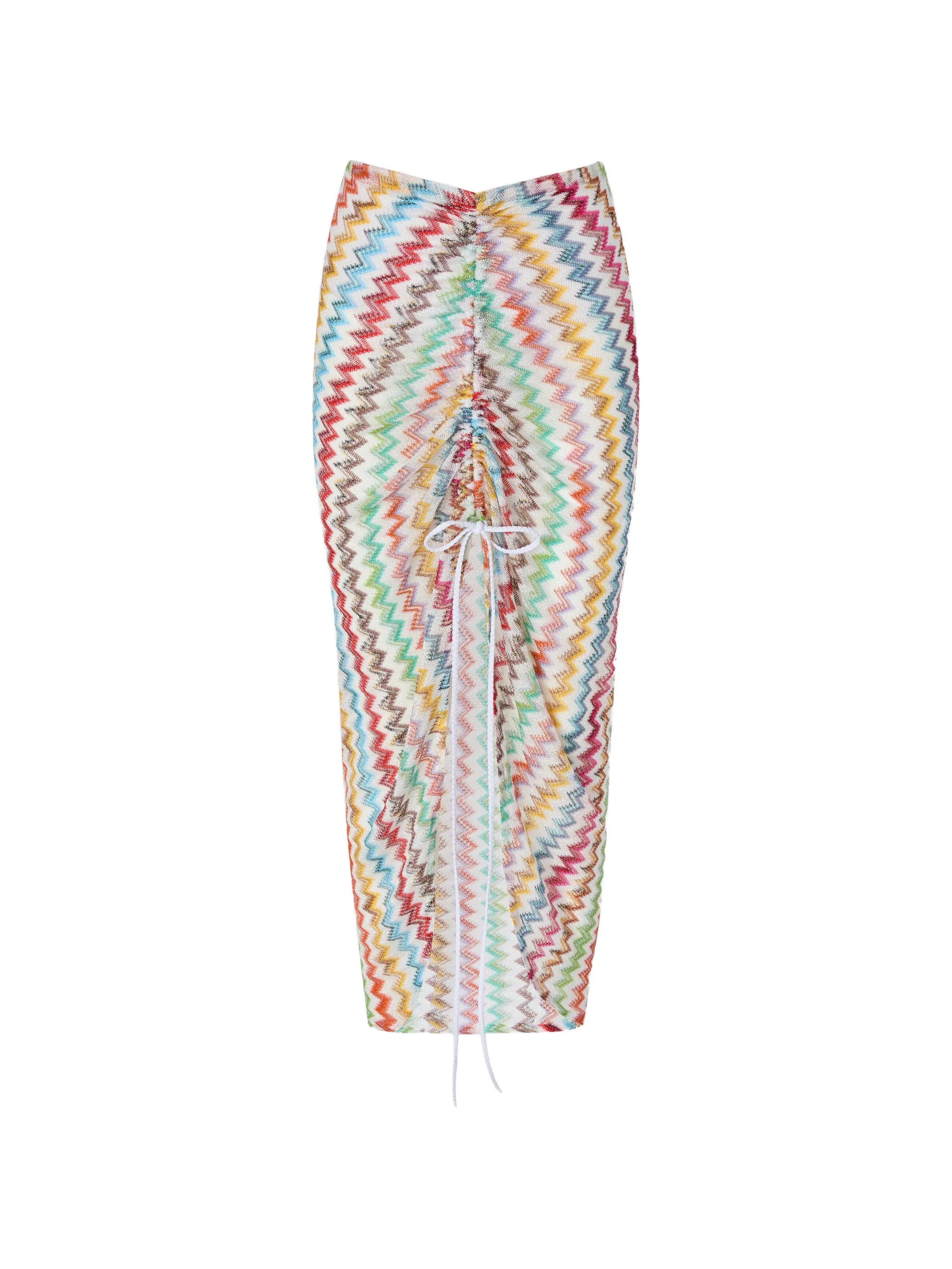 chevron-pattern beach skirt