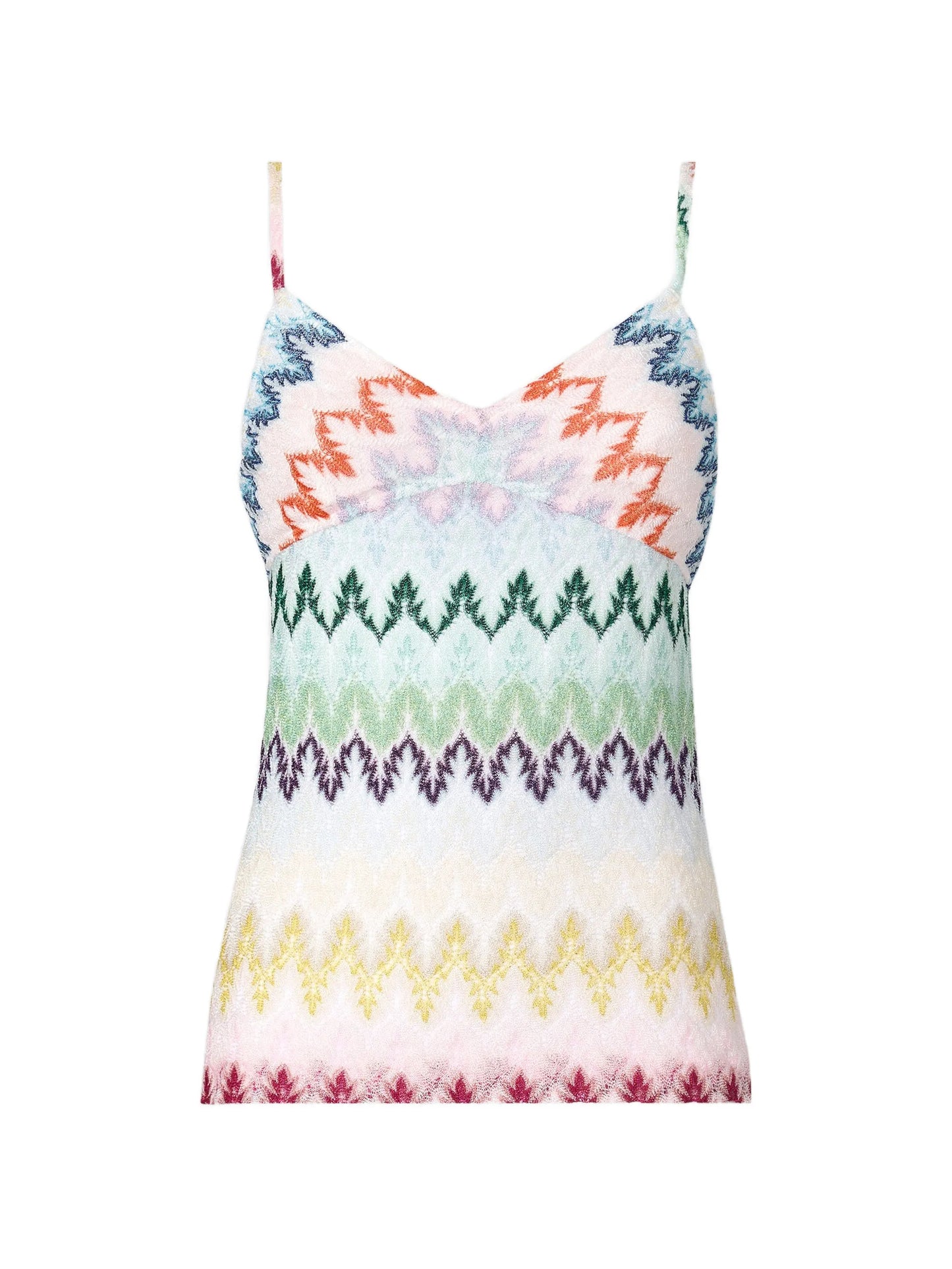 V-neck zig-zag top