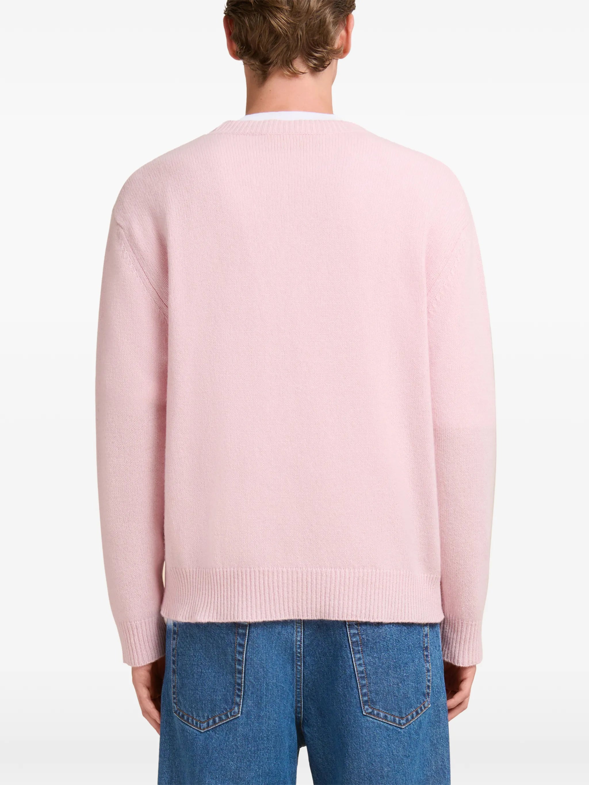 logo-patch crew-neck sweatshirt