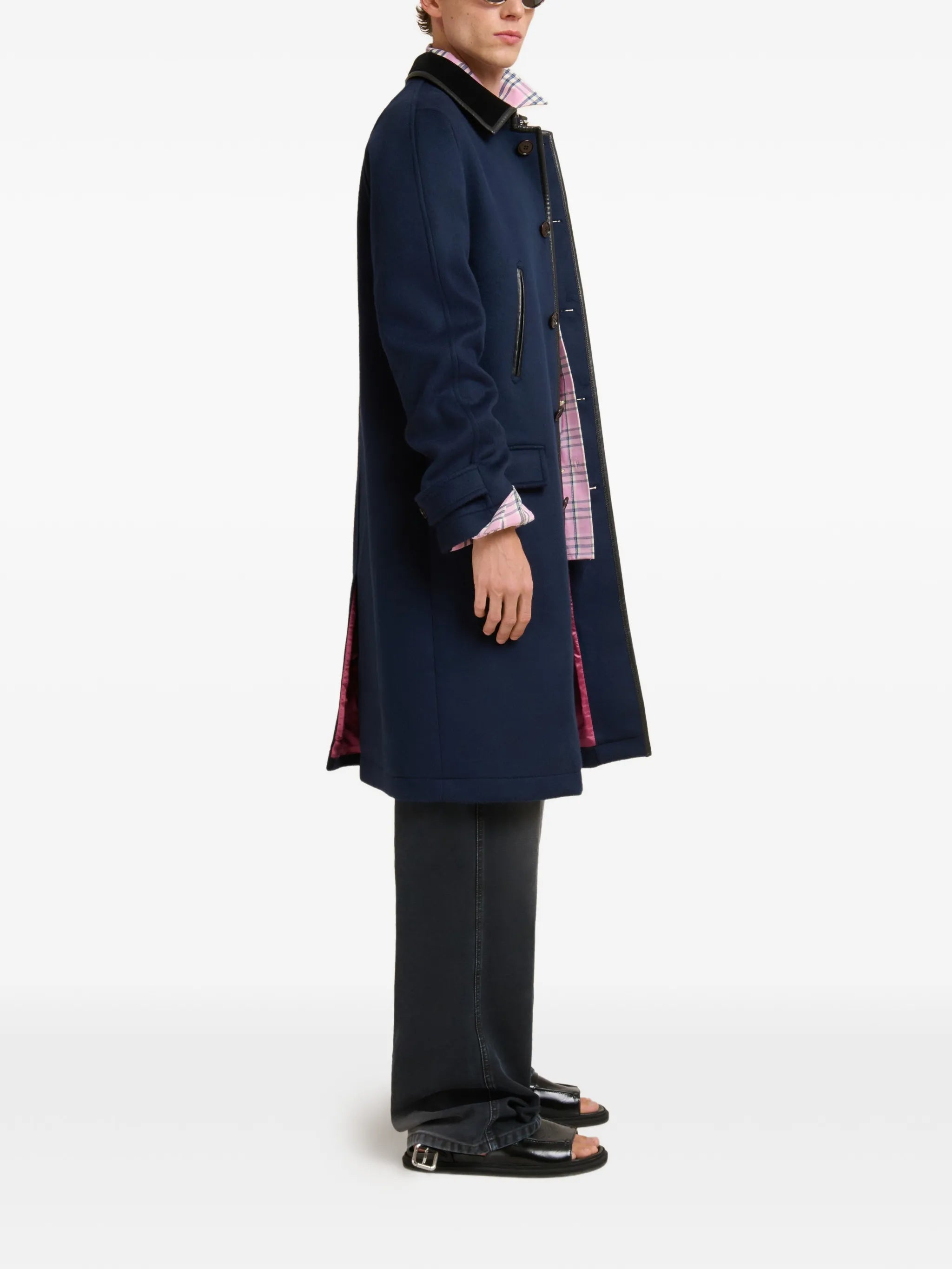 checked-pattern Ppocket shirt