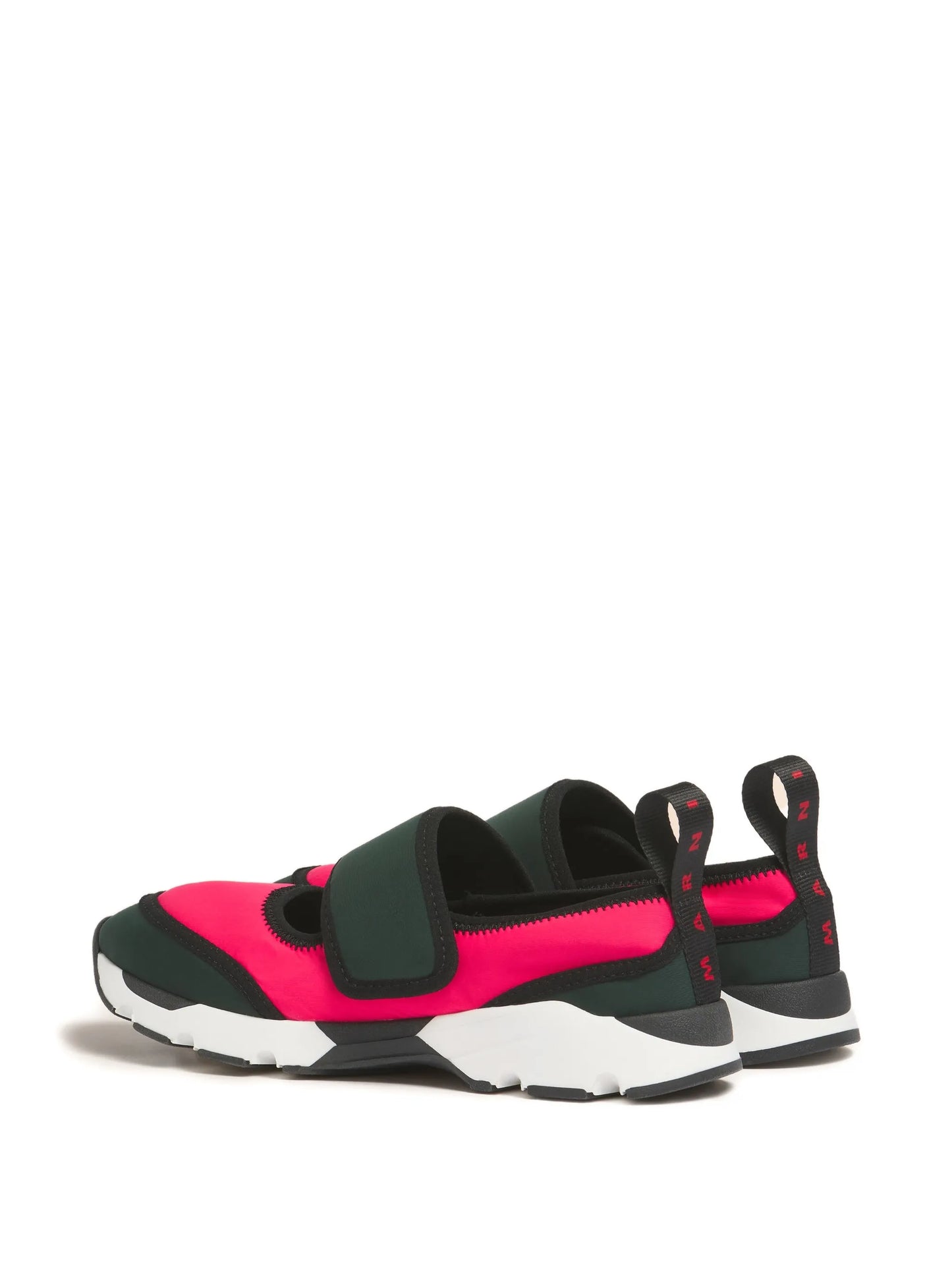 round-toe strap sneakers