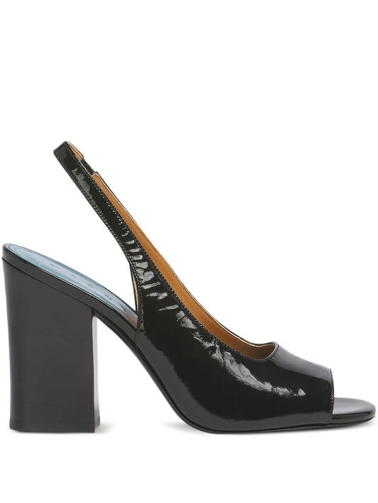 open-toe heeled slingback sandals