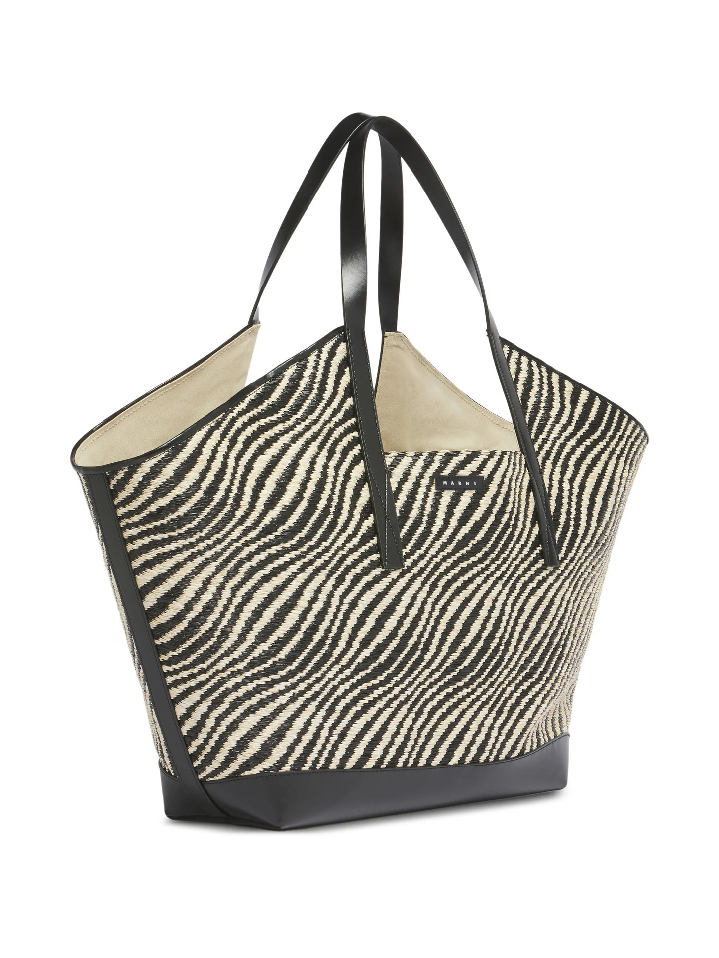 raffia-effect shoulder bag