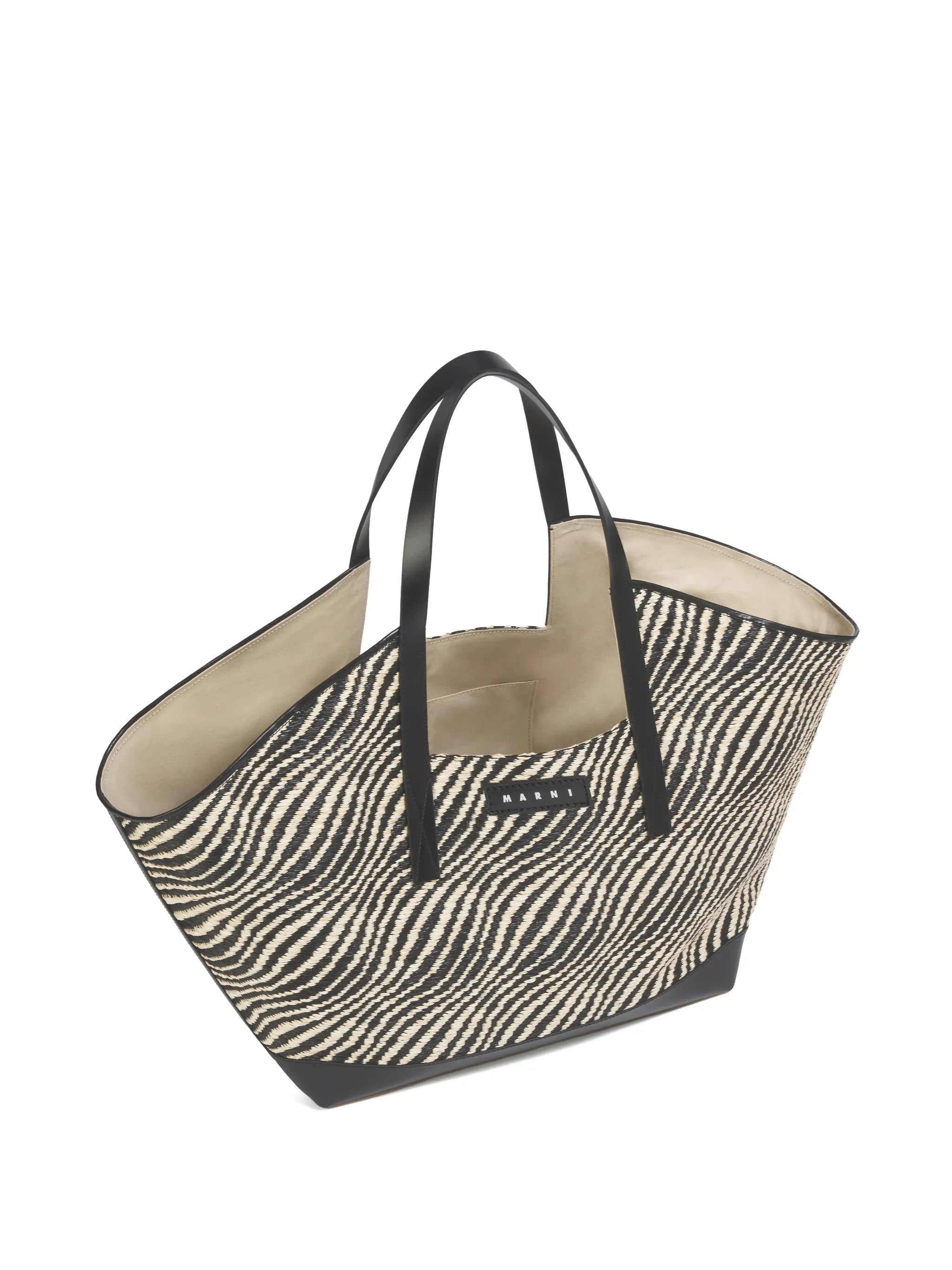 raffia-effect shoulder bag