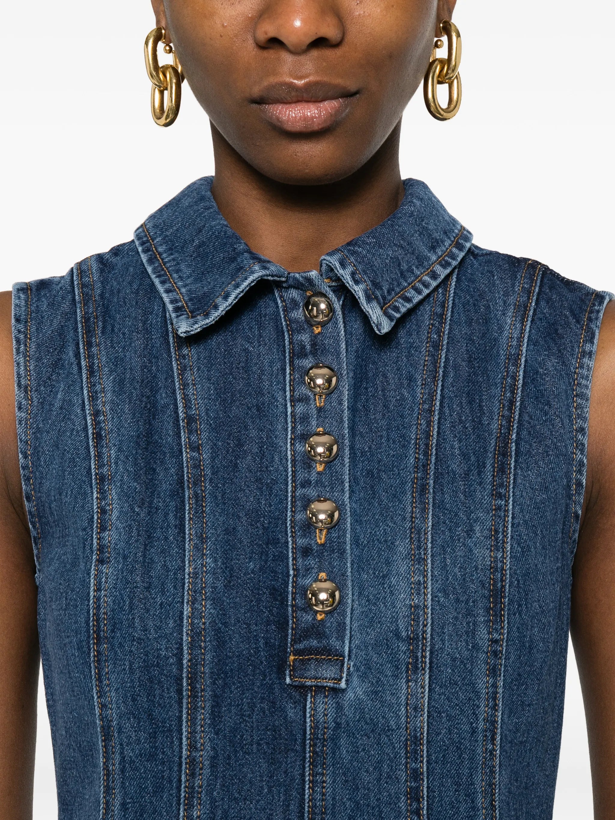 collared a-line dress