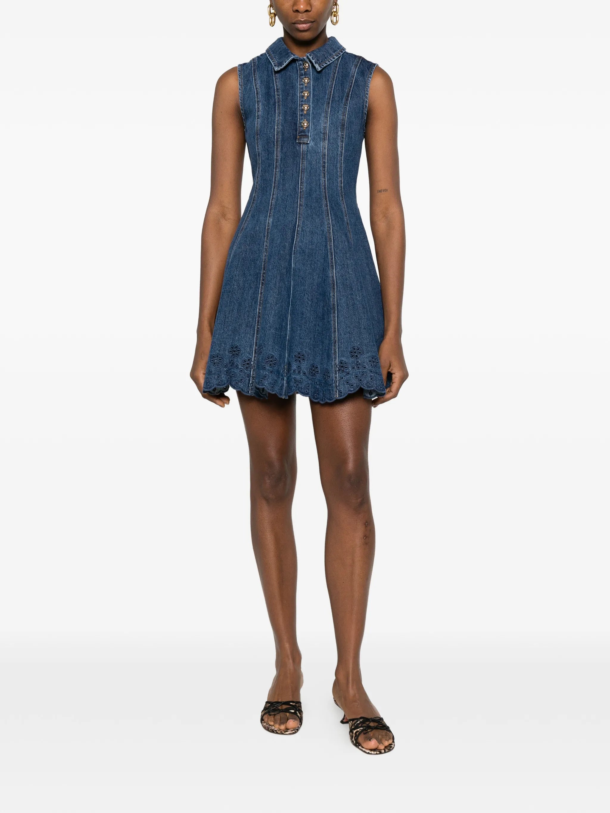 collared a-line dress