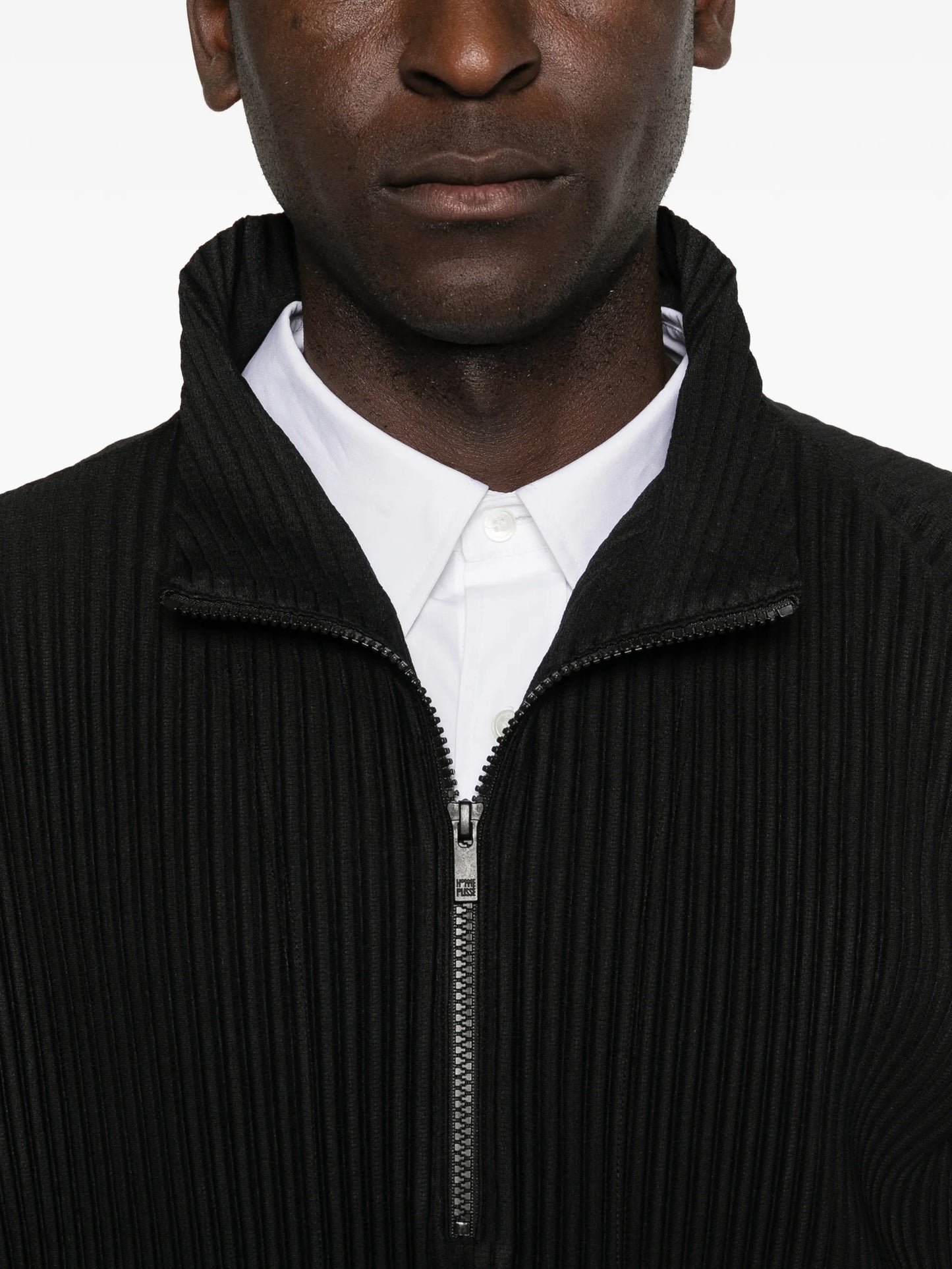 March pleated zip jacket