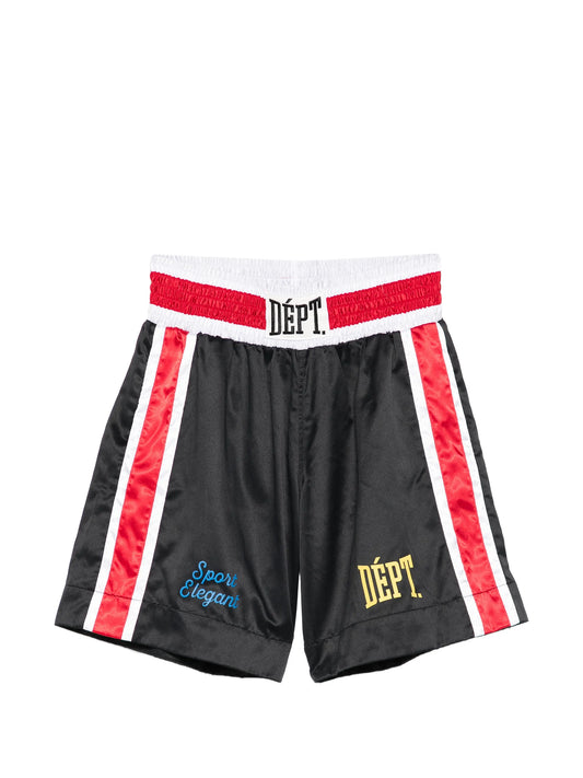 logo-patch side-stripe boxing shorts