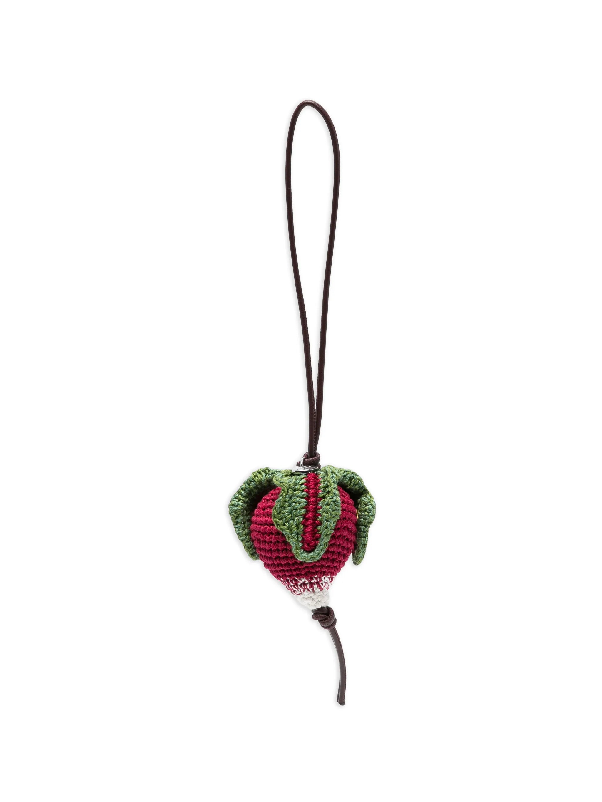 Radish crocheted charm