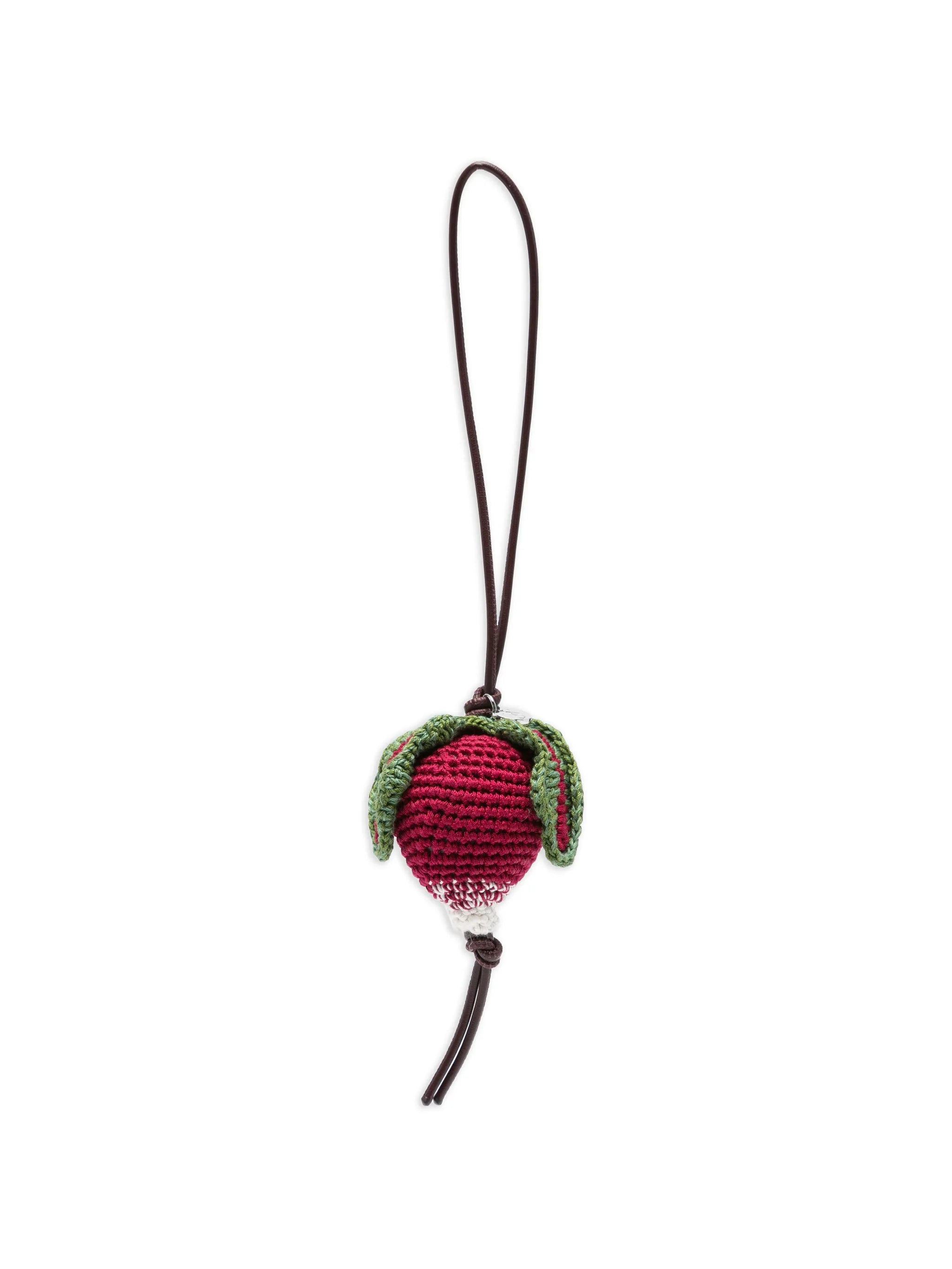 Radish crocheted charm