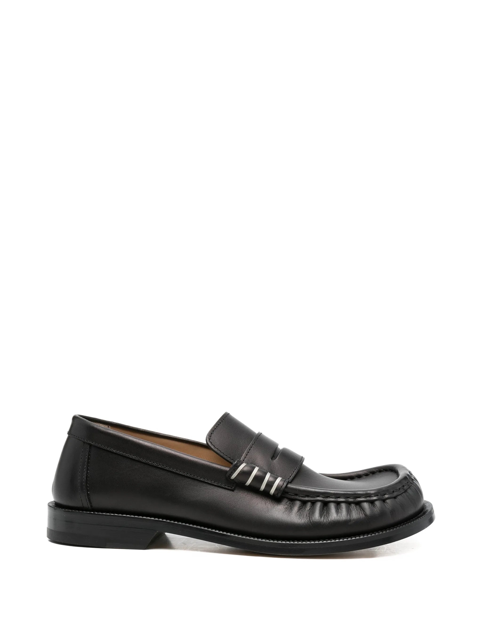 leather loafers