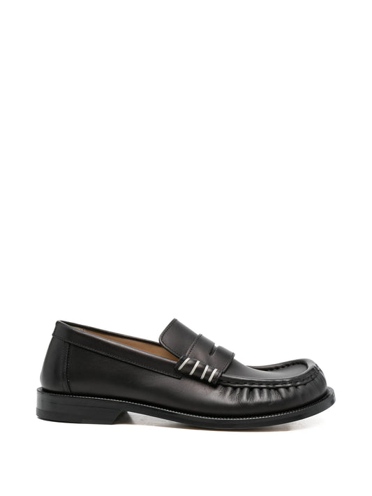leather loafers