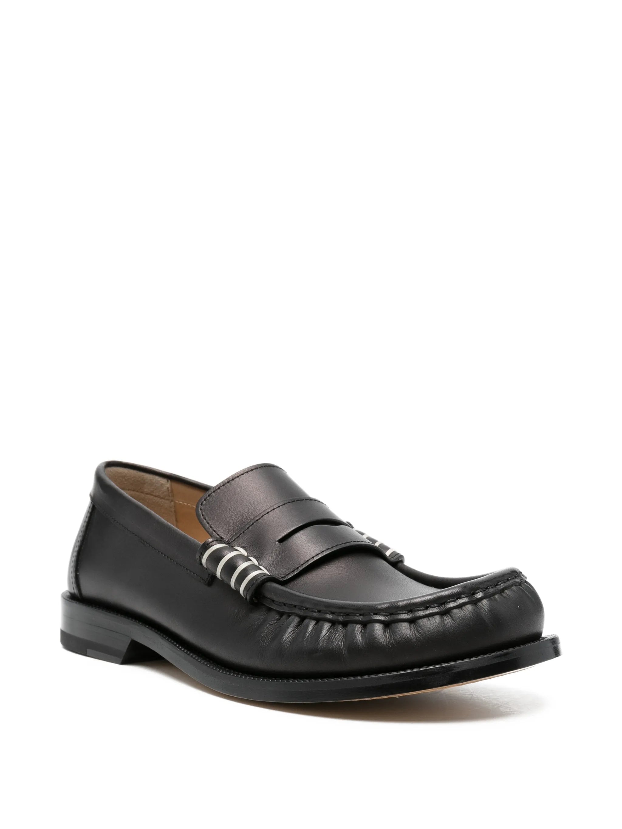 leather loafers