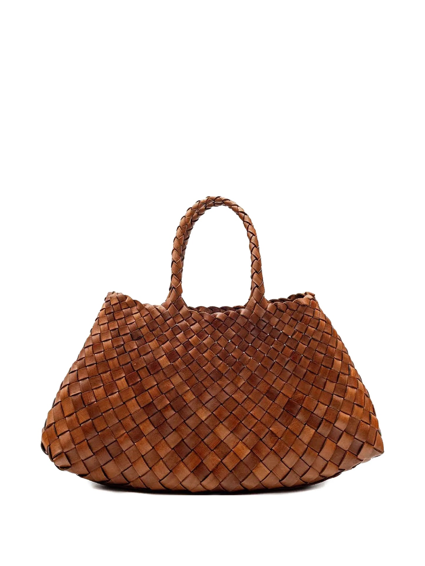 woven leather tote bag
