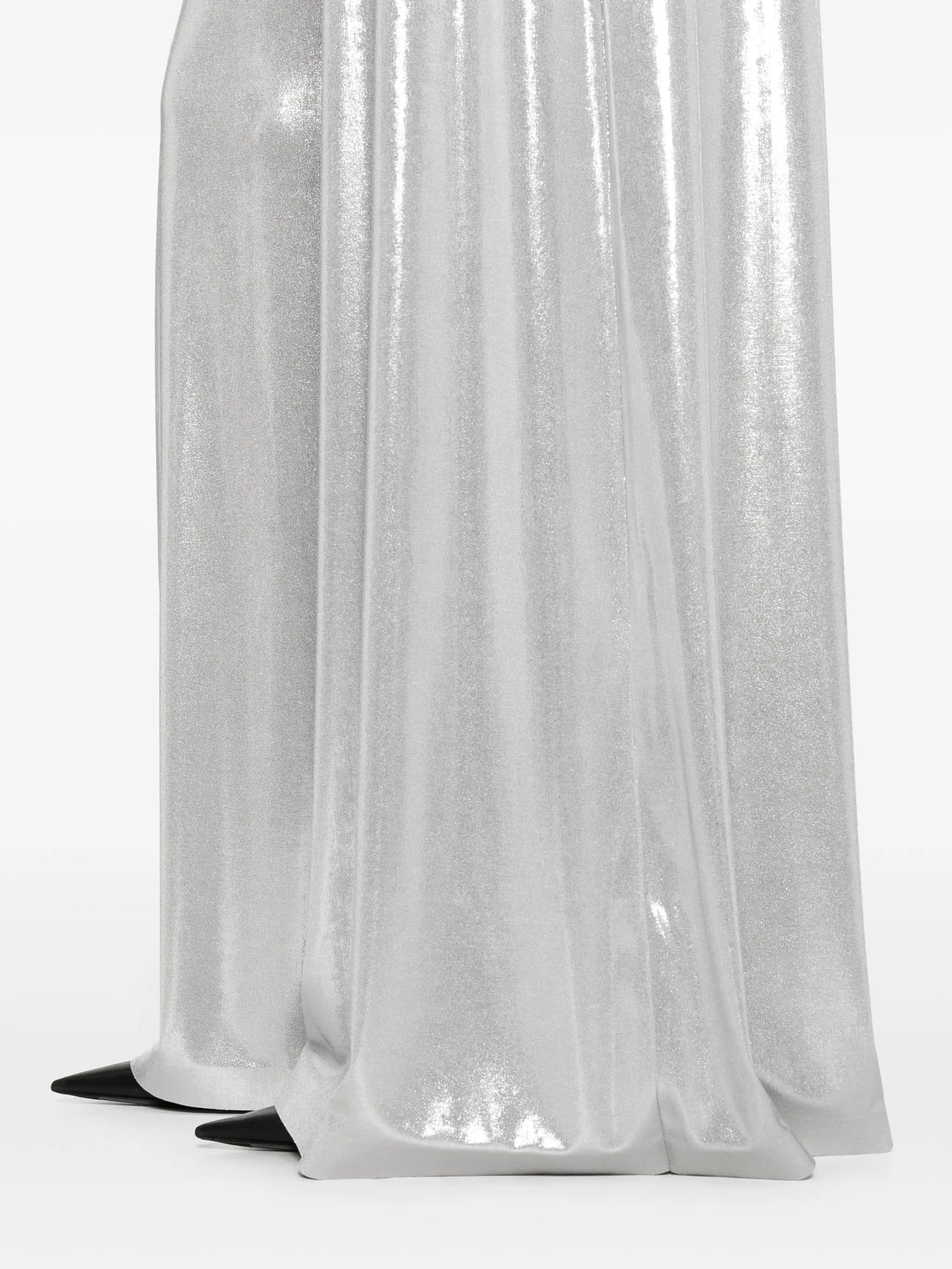 Bias wide-leg trousers