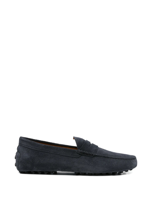suede penny loafers