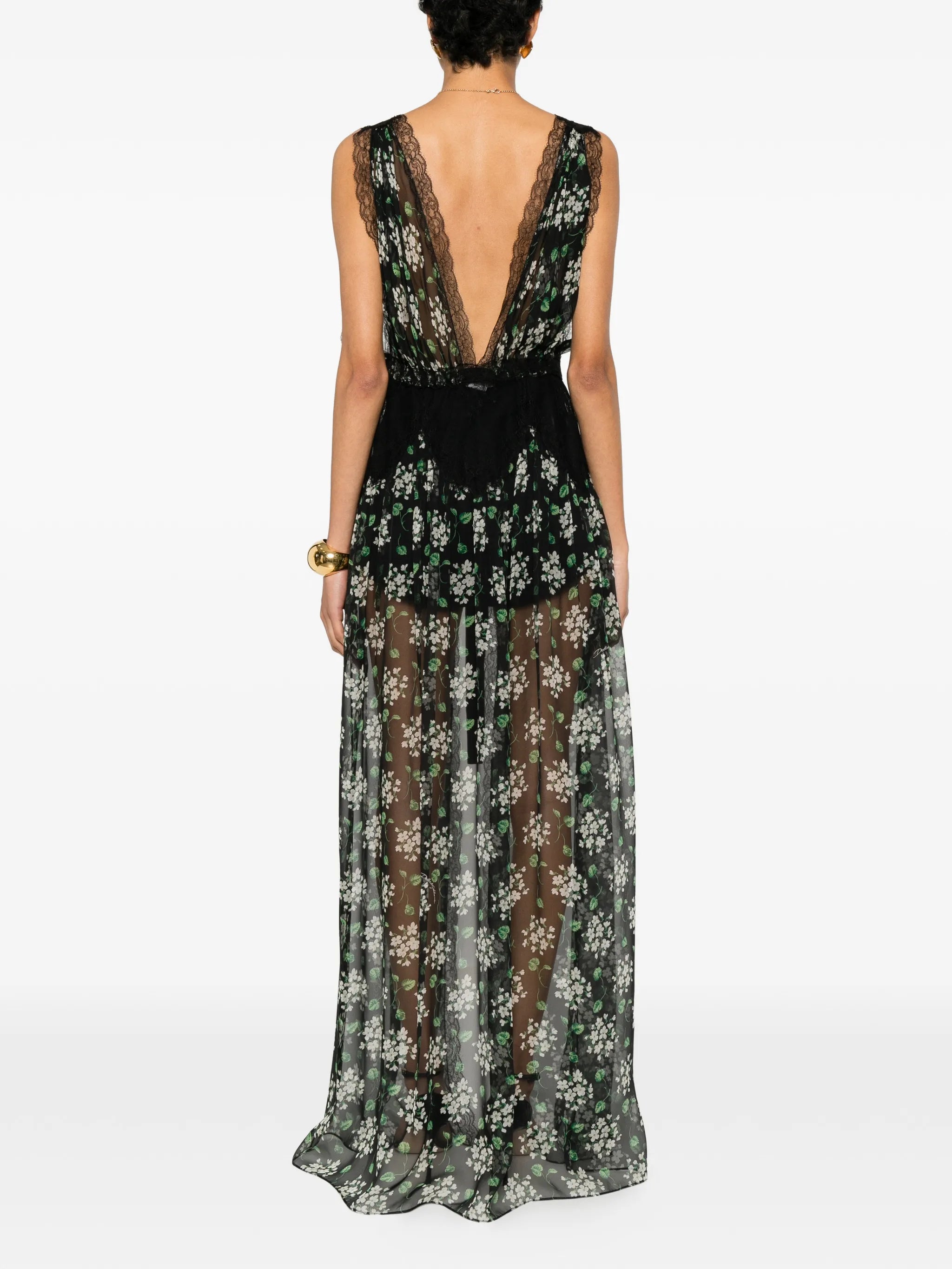 floral-print maxi dress