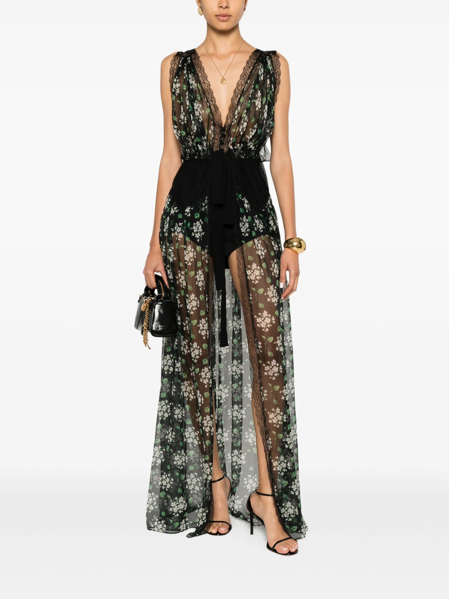 floral-print maxi dress