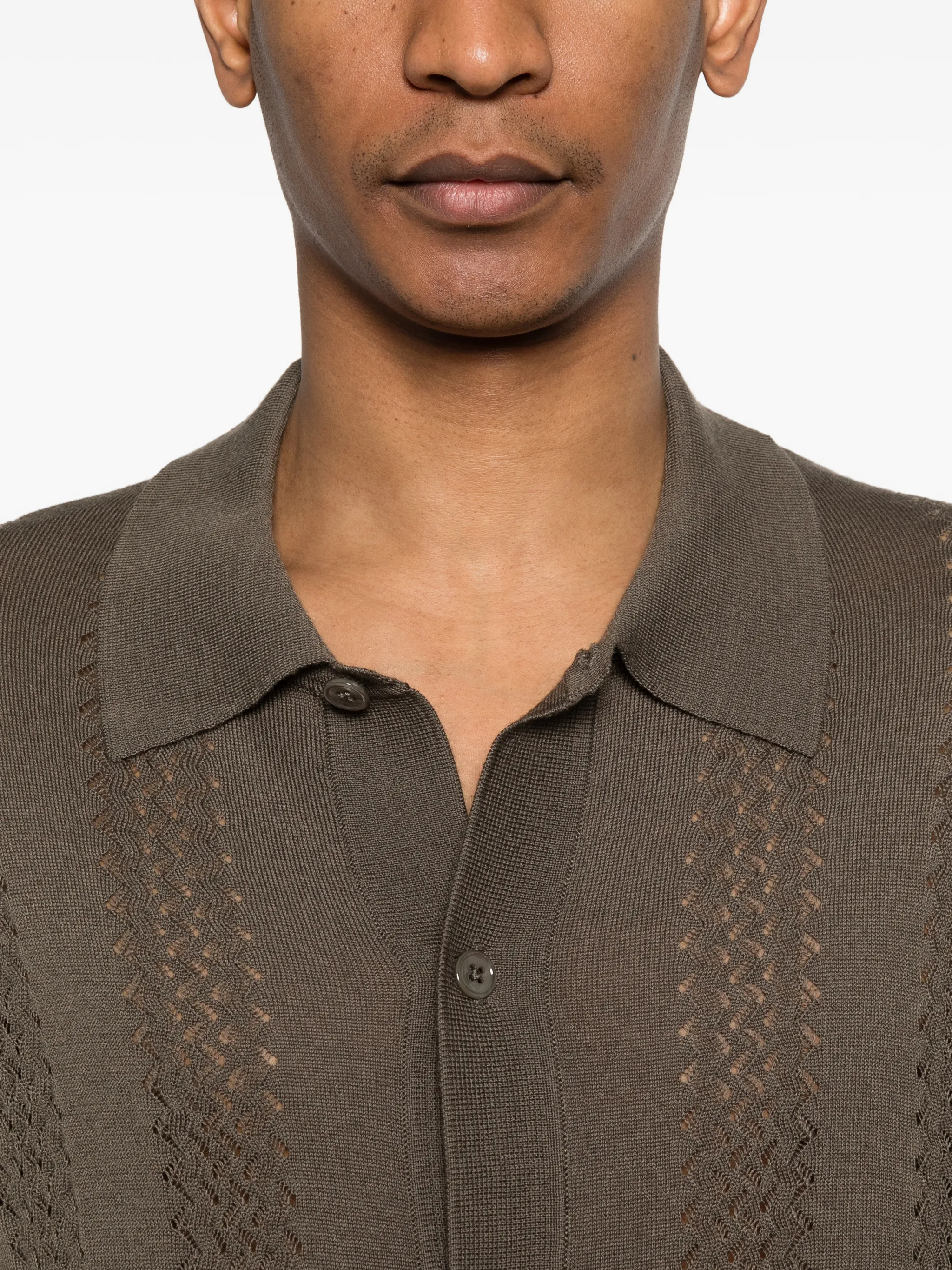 Thor openwork knit cardigan
