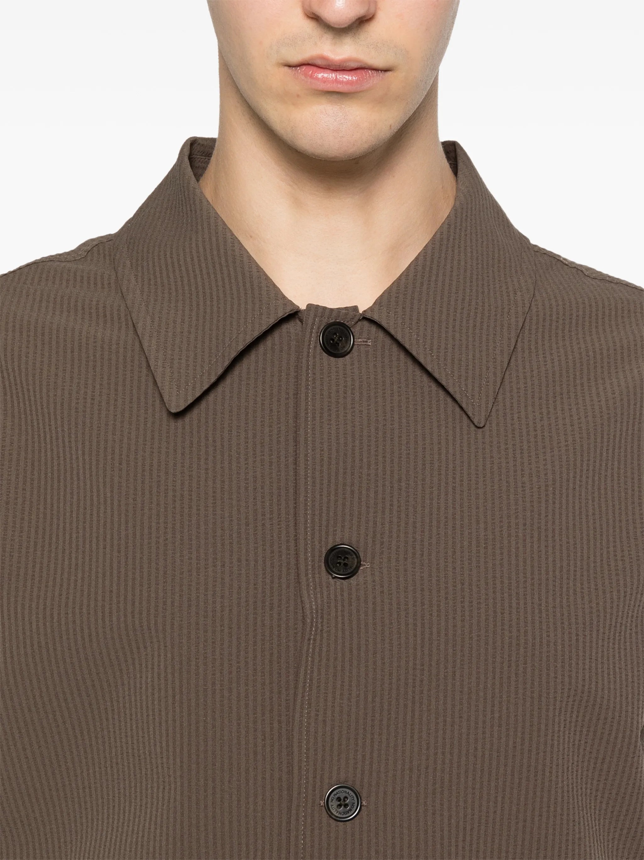 striped-pattern shirt