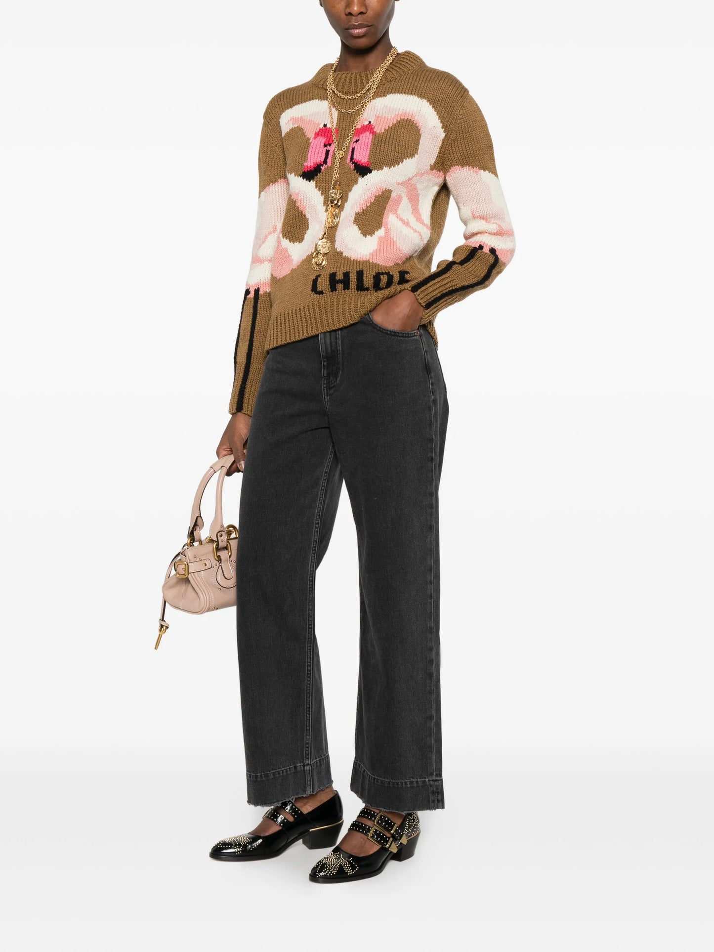 logo-patch jeans
