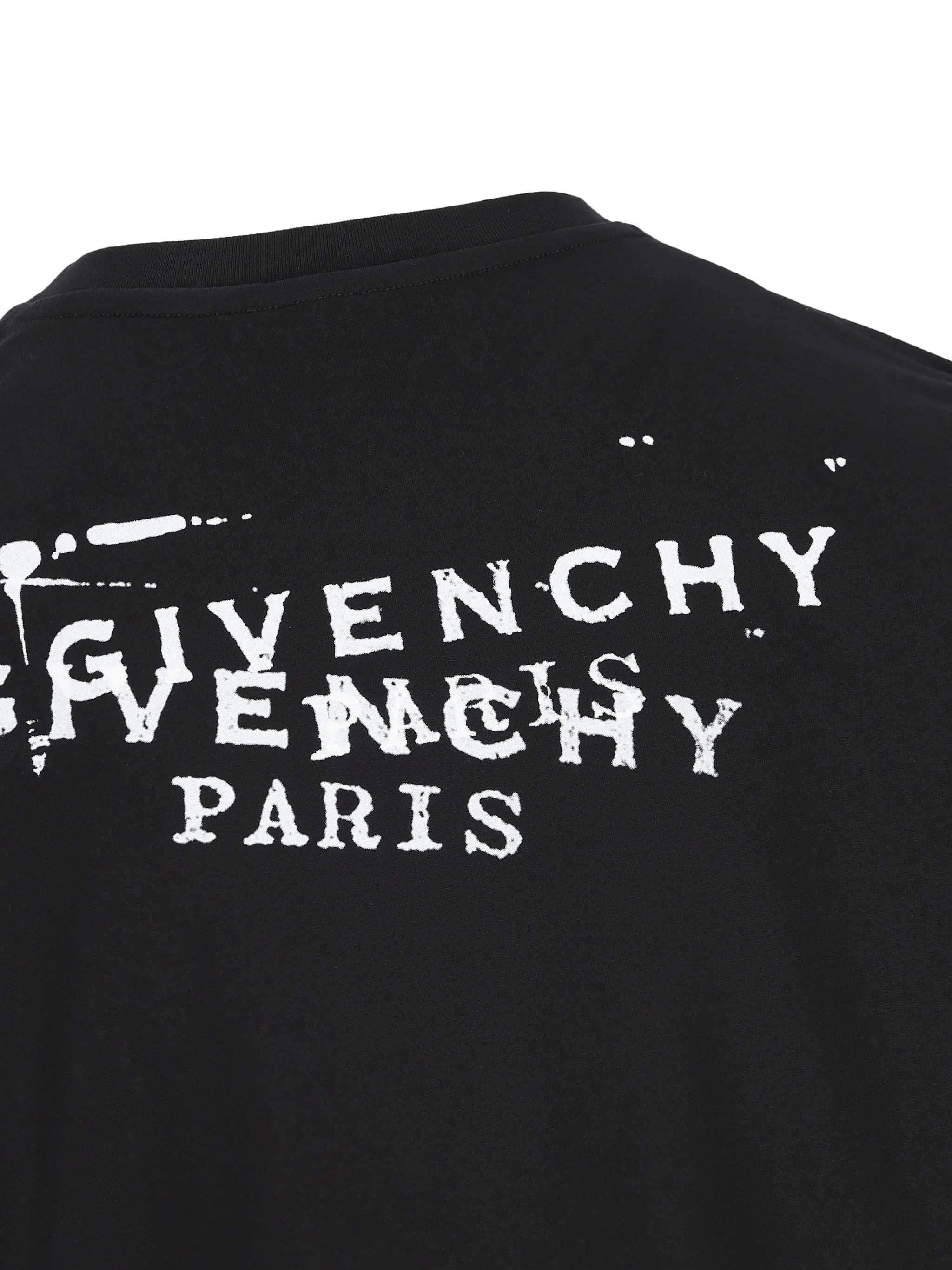 T-shirt in cotton with givenchy stamp print