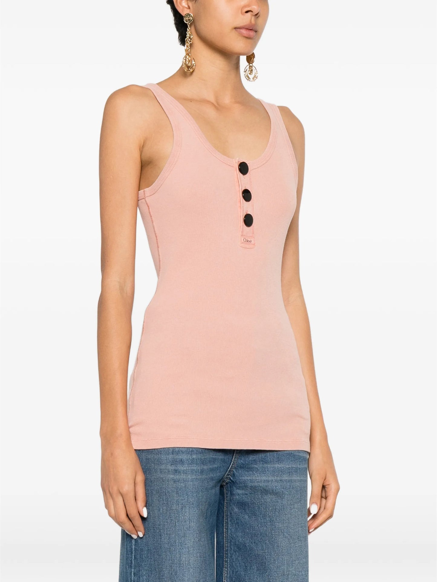 button T-shirt