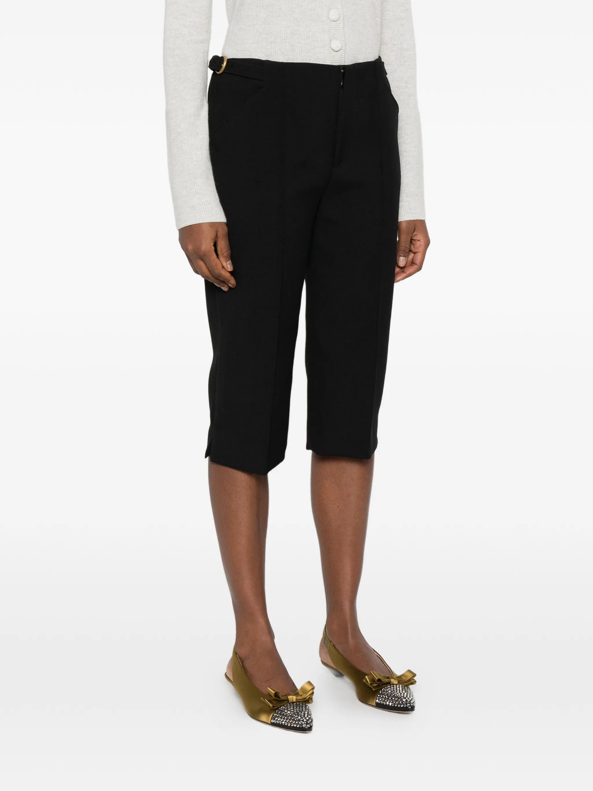 tailored cropped trousers