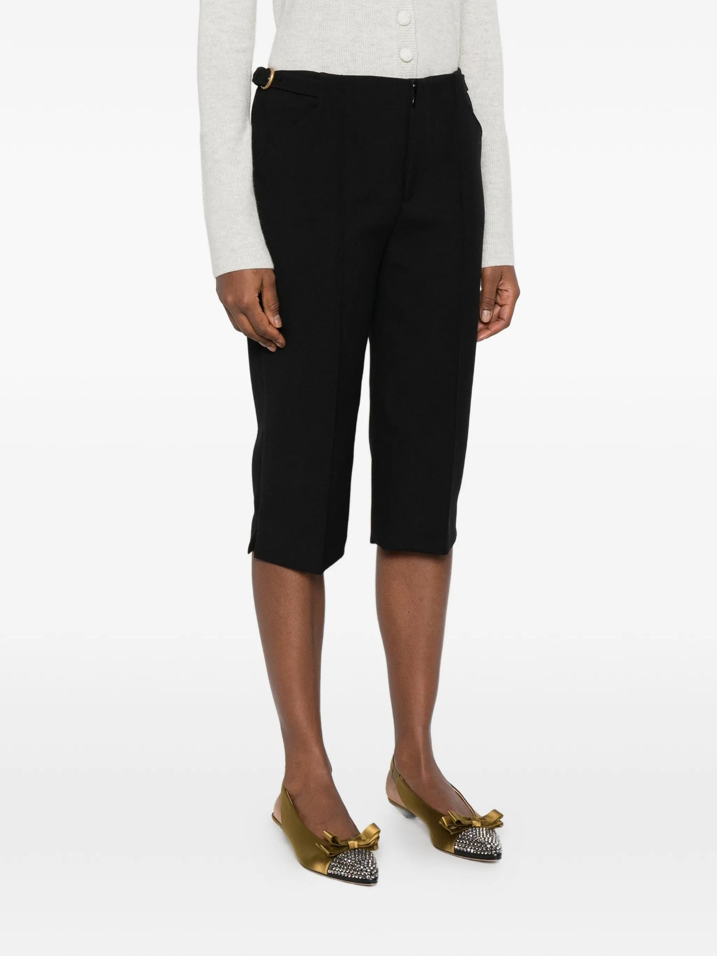 tailored cropped trousers