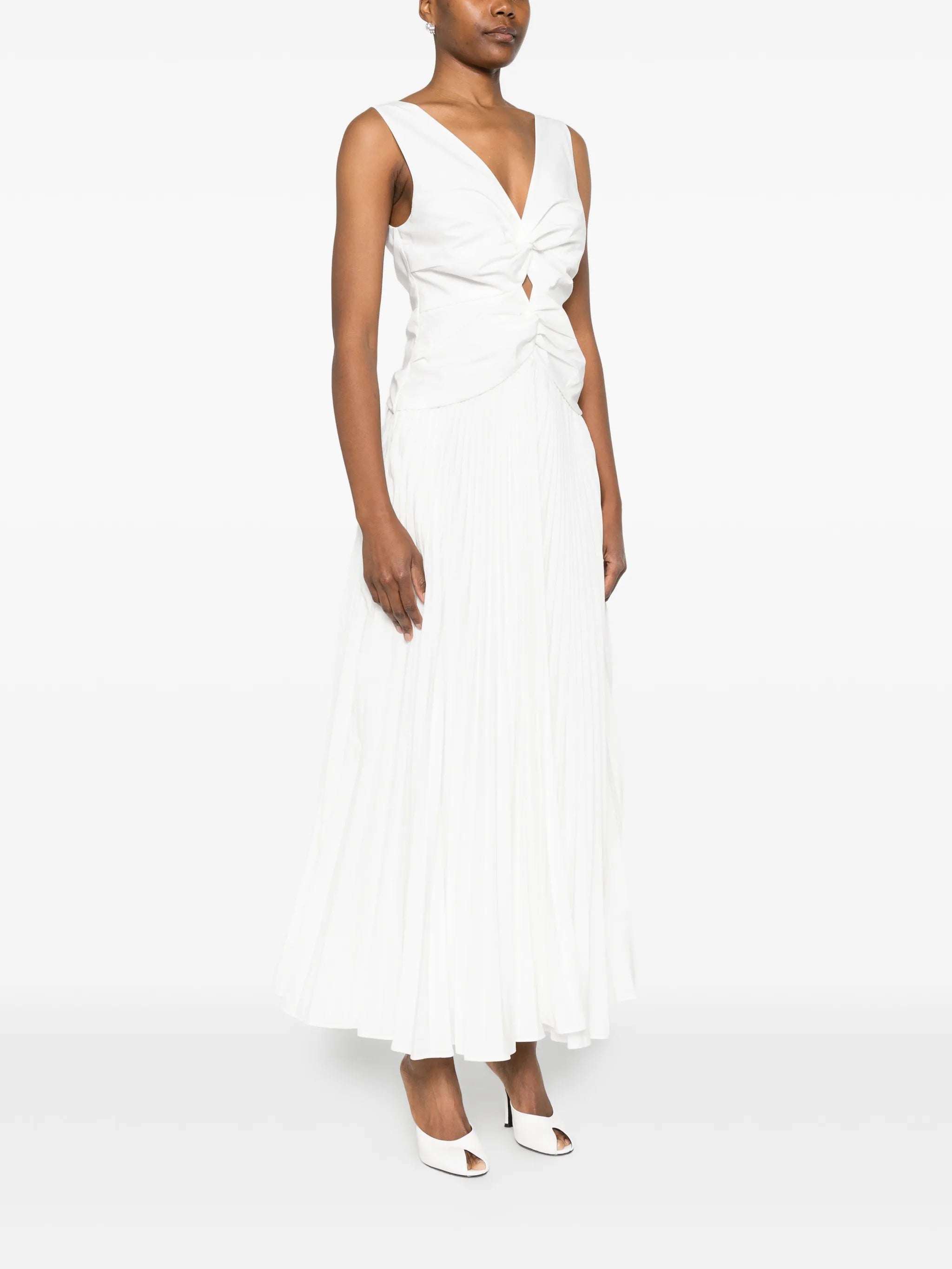 Vivianne pleated midi dress