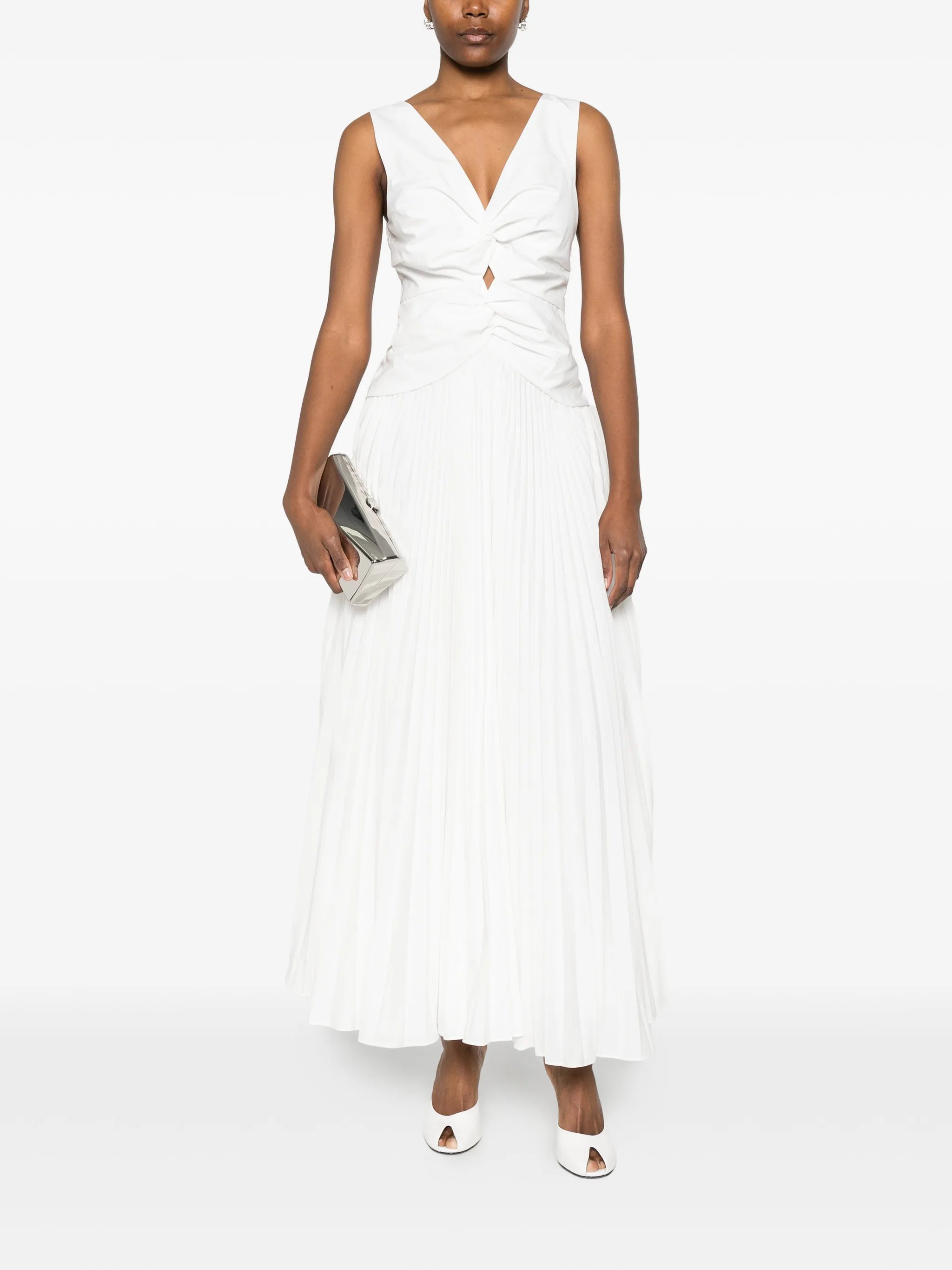 Vivianne pleated midi dress