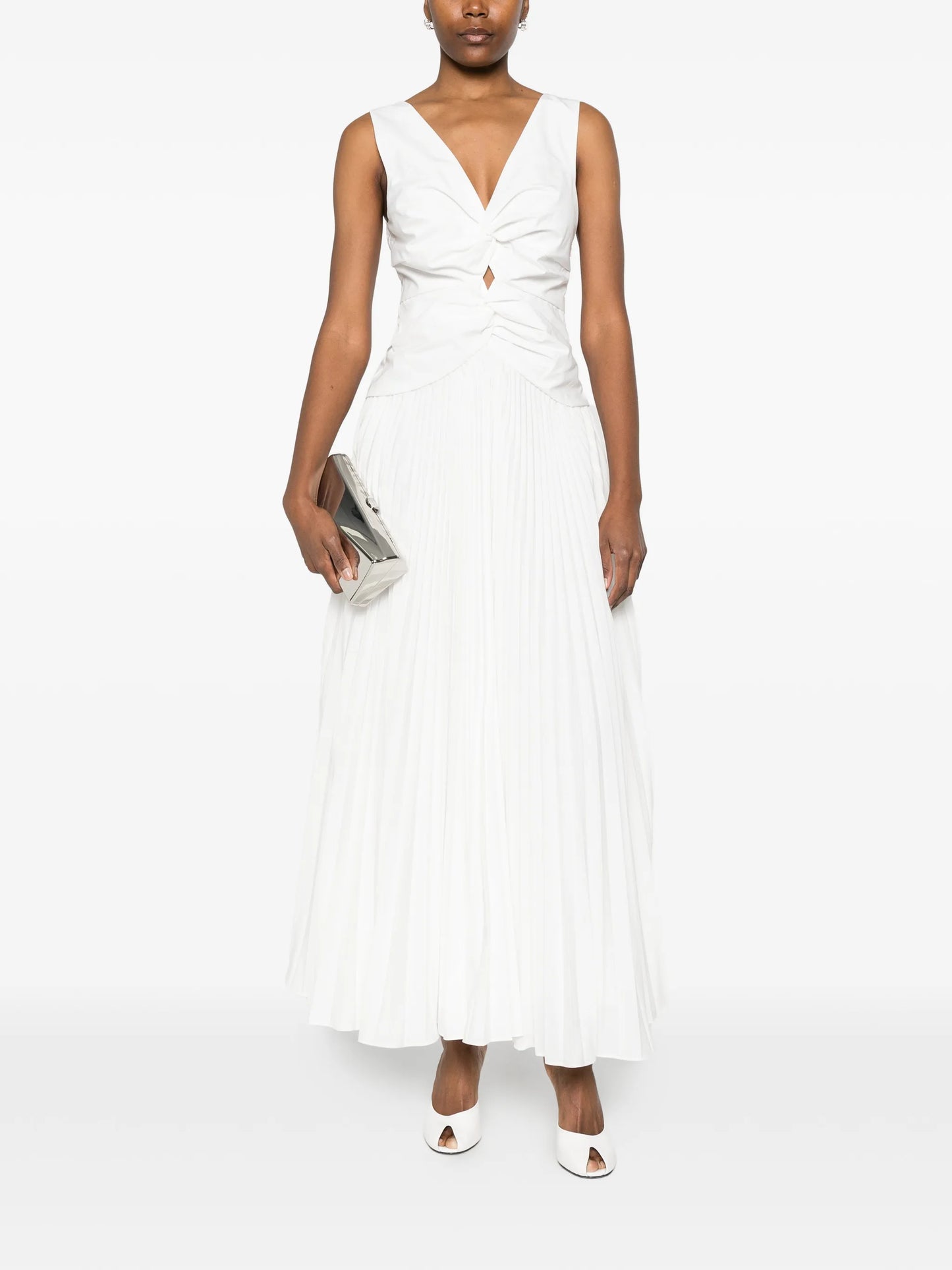 Vivianne pleated midi dress
