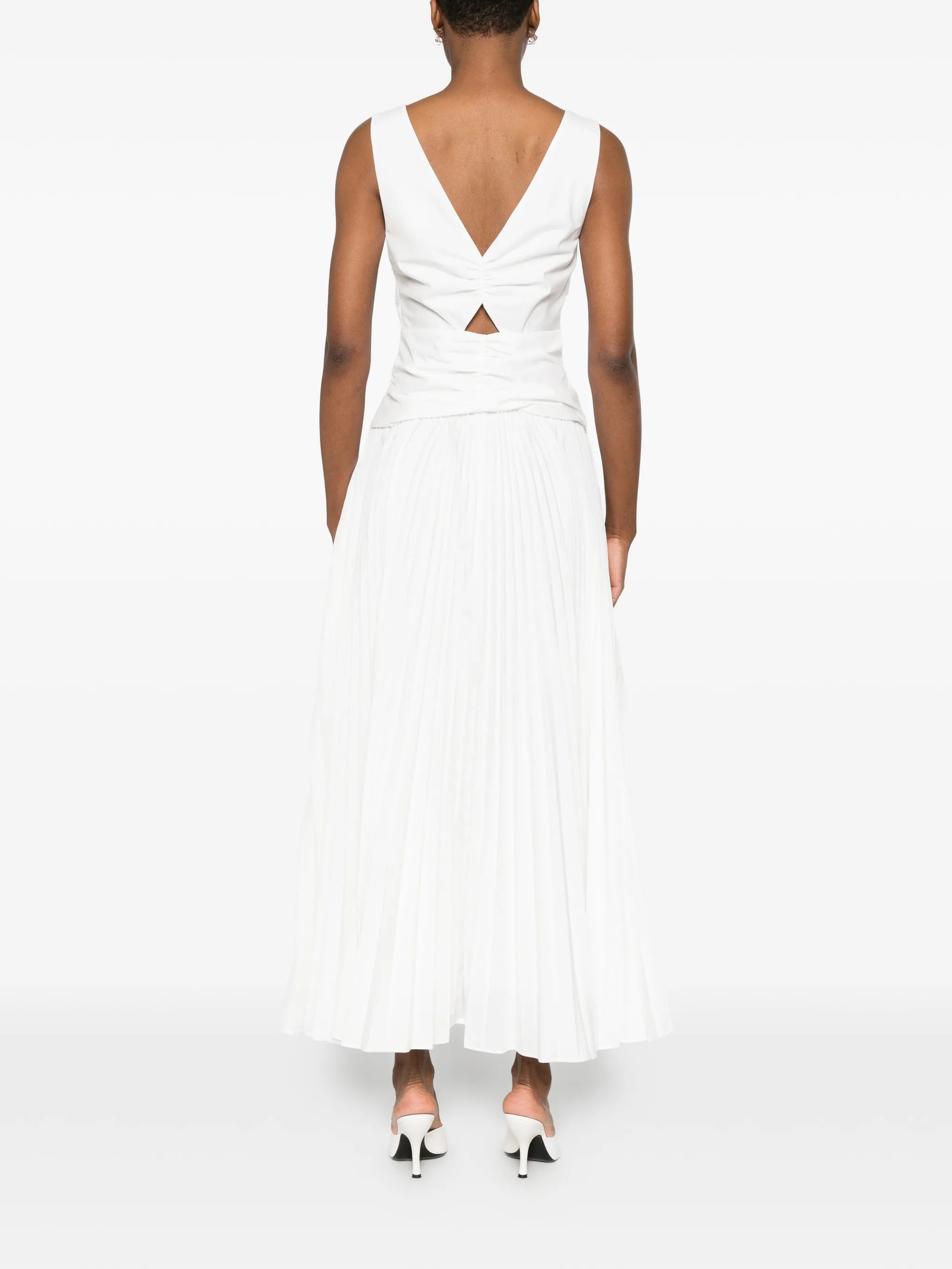 Vivianne pleated midi dress