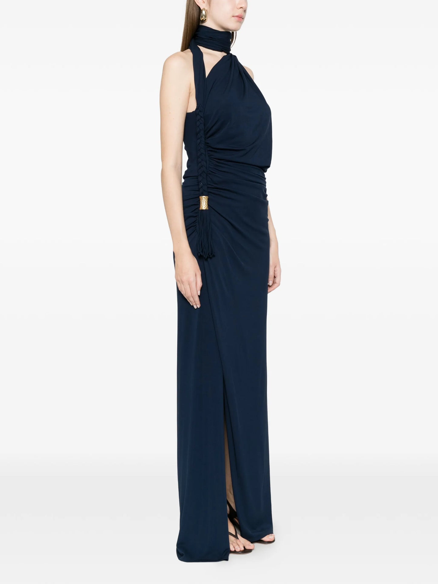 tie-detail maxi dress
