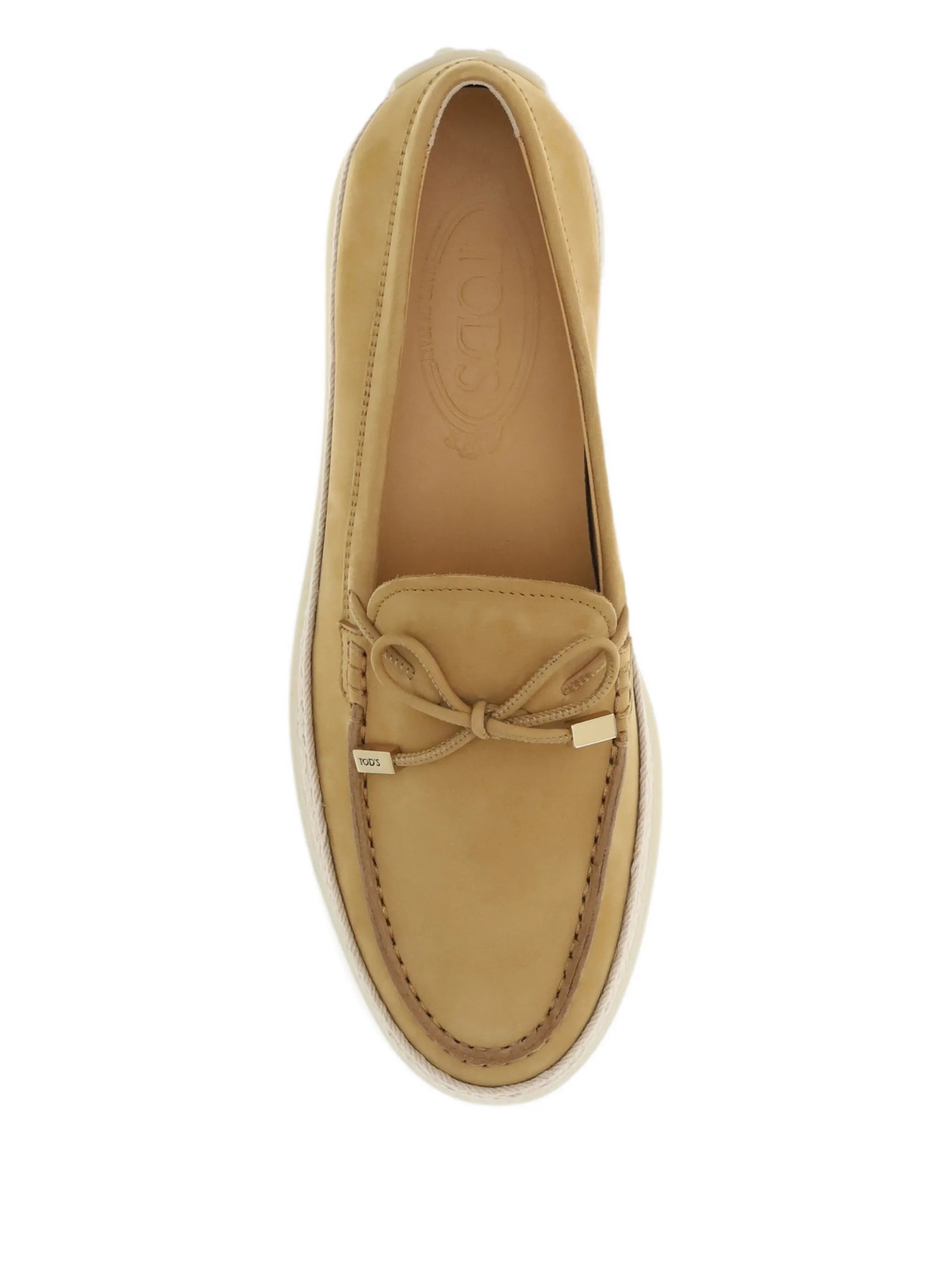 bow-detail round-toe loafers