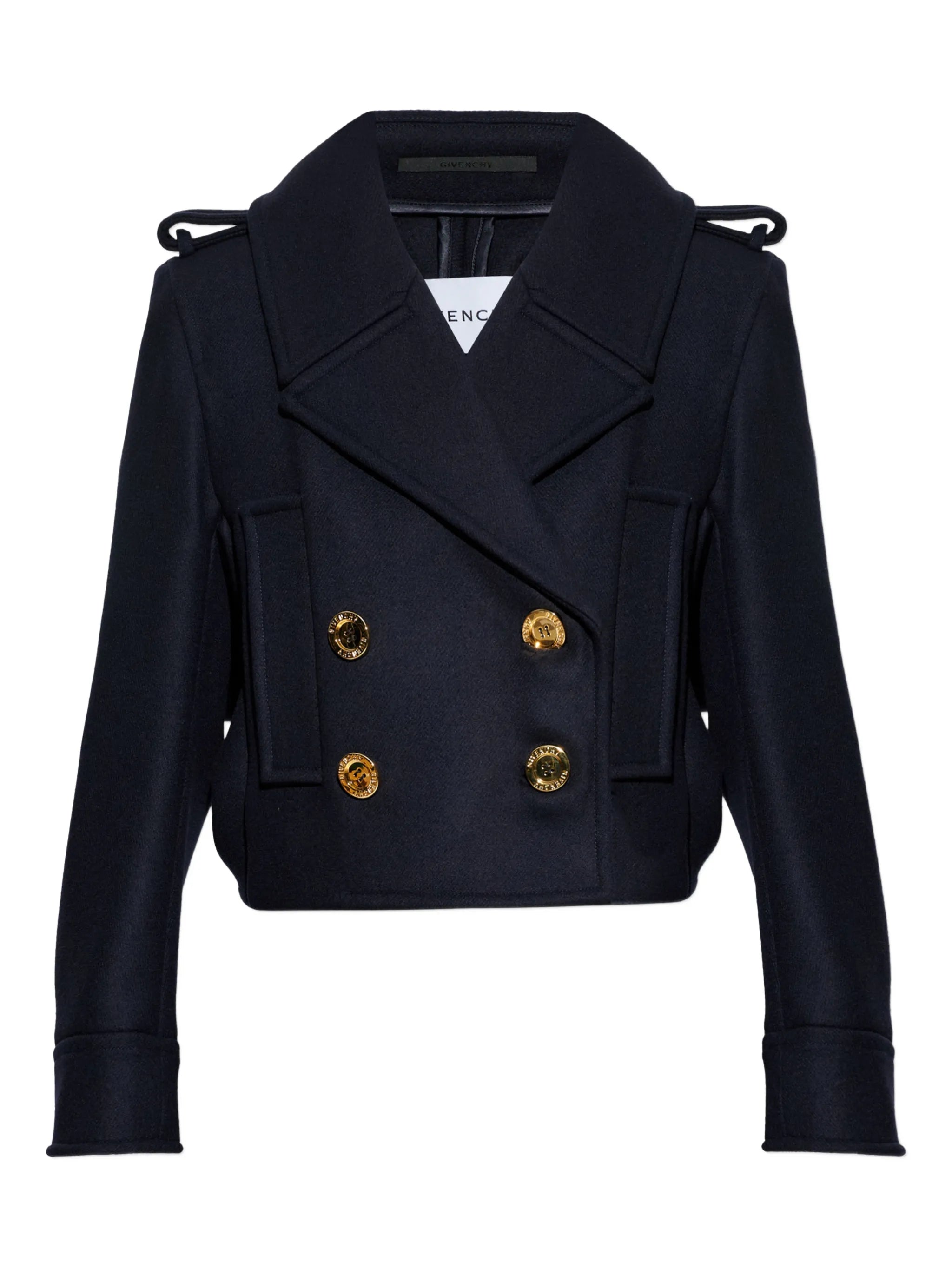 gold-tone button wool jacket