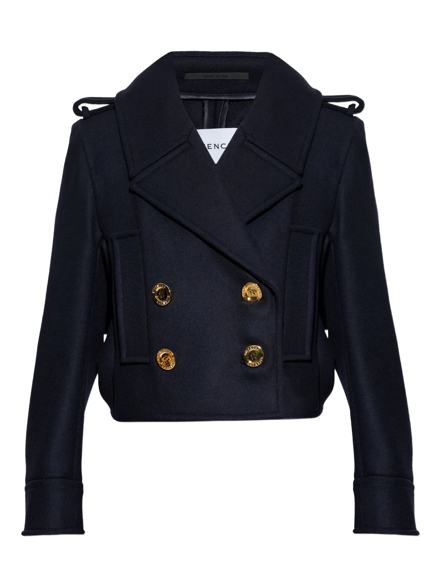 gold-tone button wool jacket