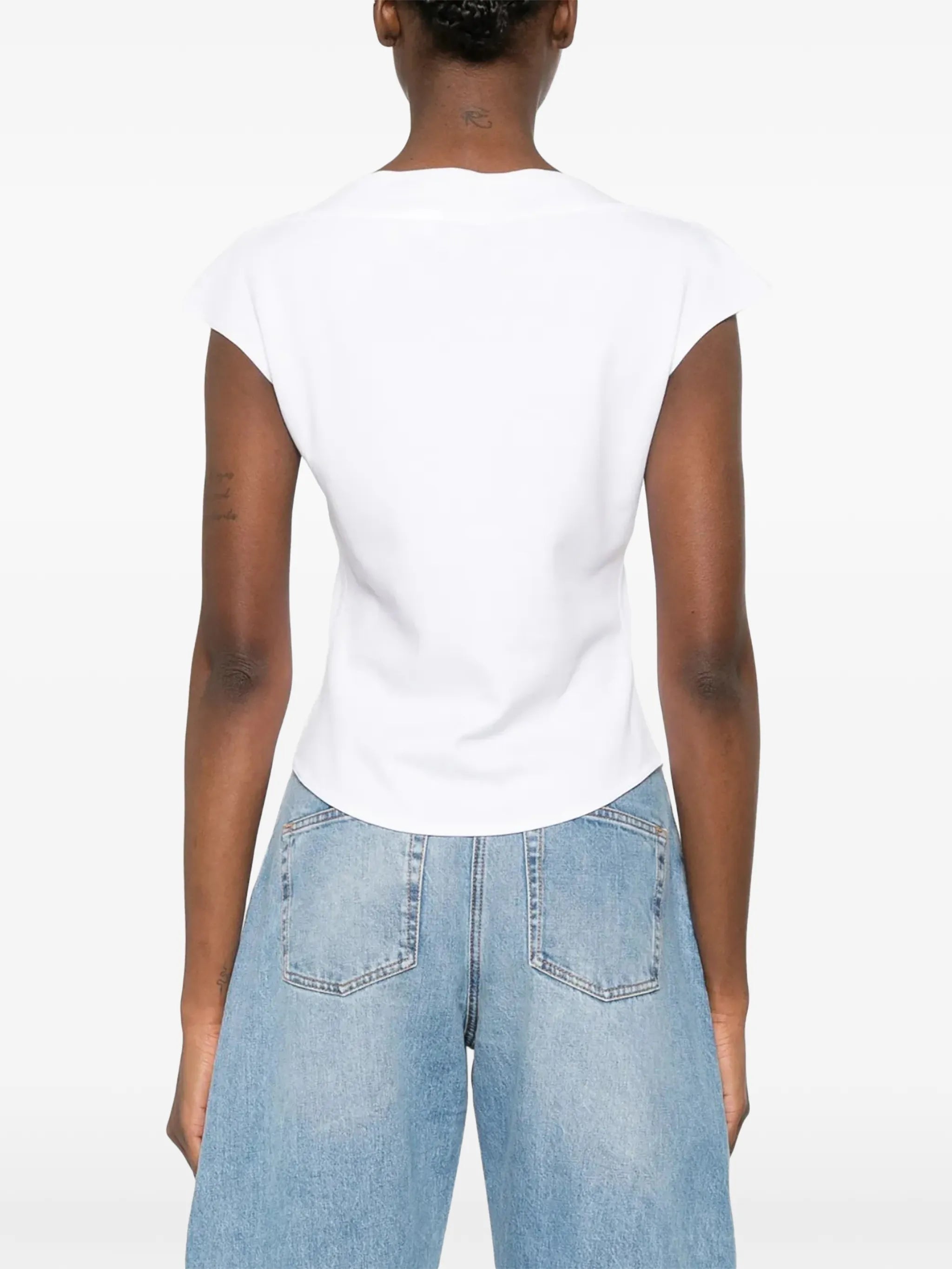 cap-sleeve T-shirt