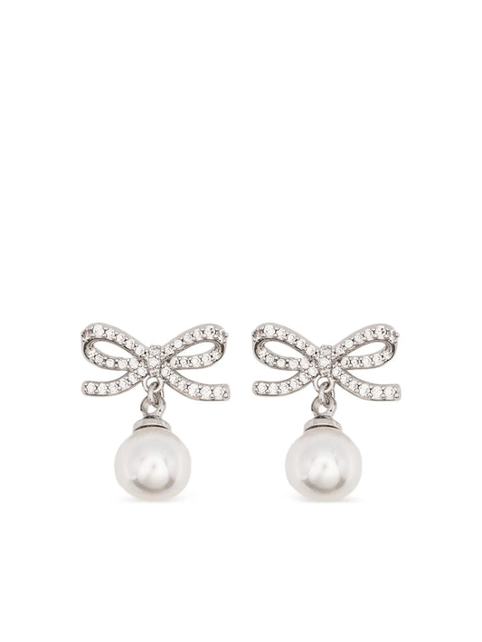 bow drop earrings