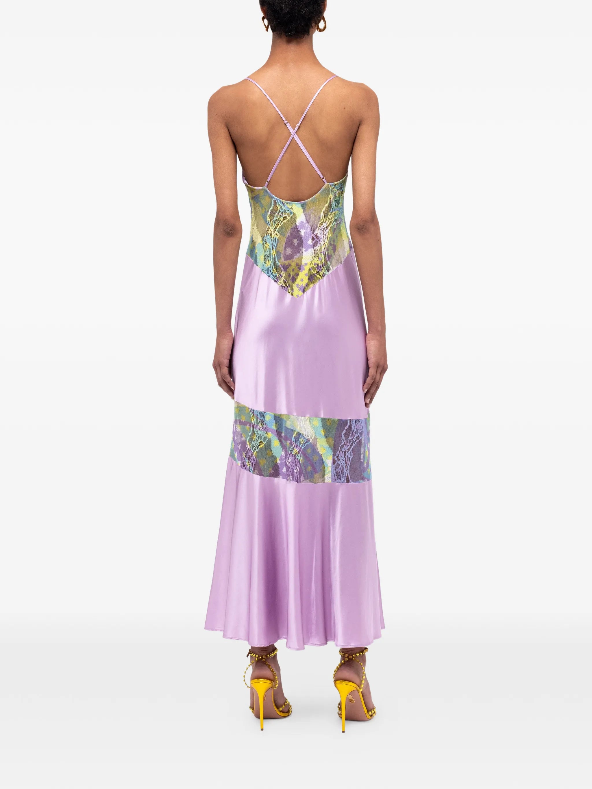 Lila Salpicón midi dress