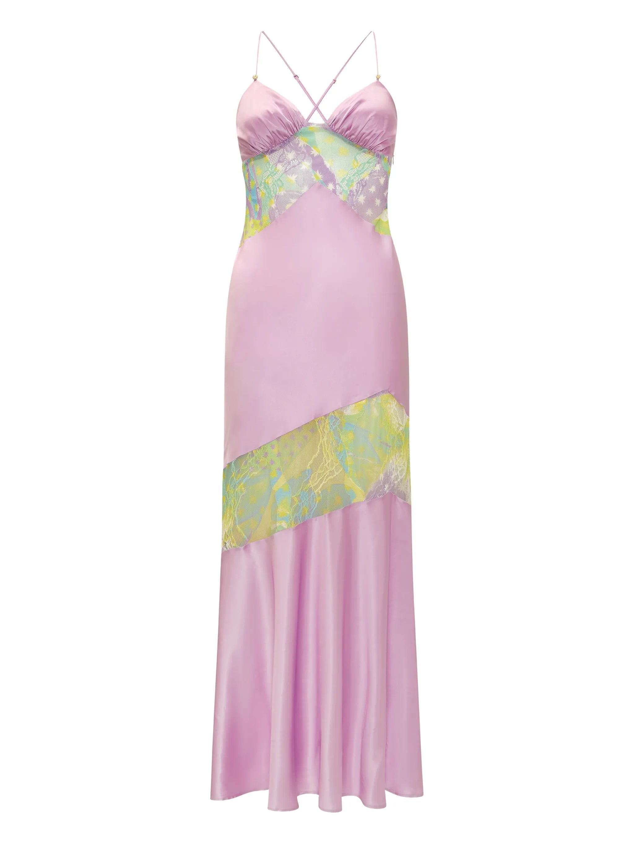 Lila Salpicón midi dress