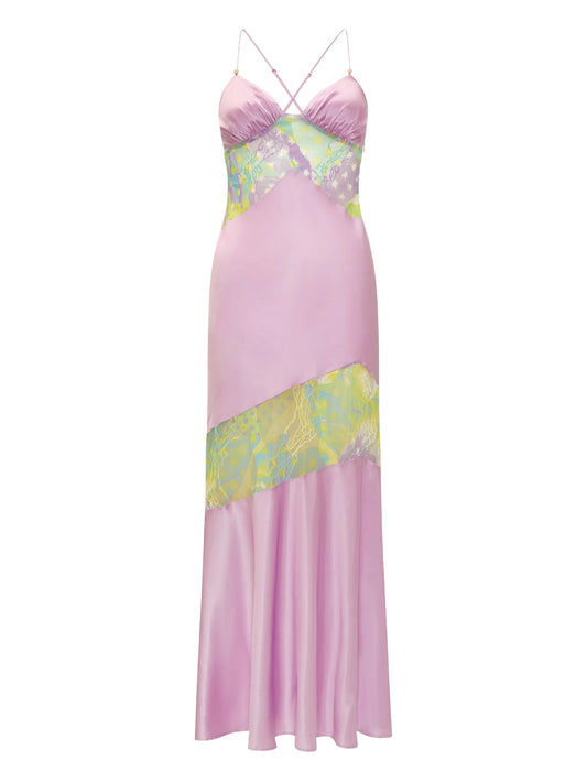 Lila Salpicón midi dress