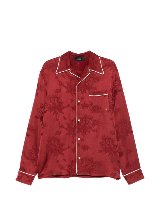 floral jacquard shirt