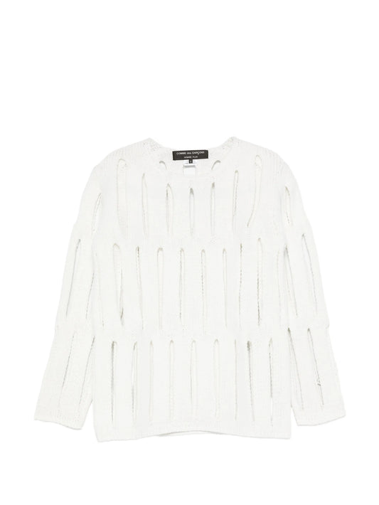 cut-out knit sweater